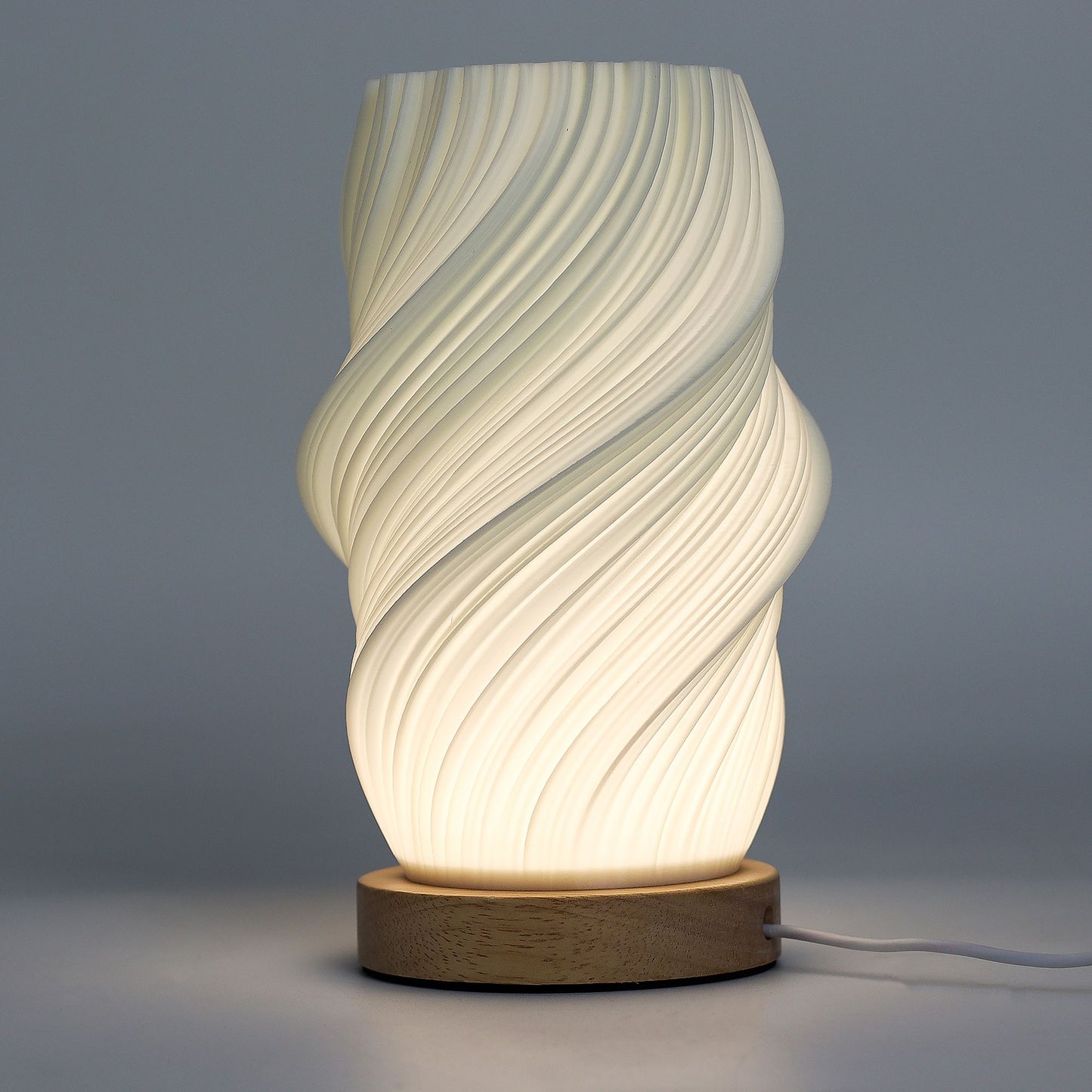 New Wave Lampe - Spiralförmiges Wolkendesign mit 3 Helligkeitsstufen