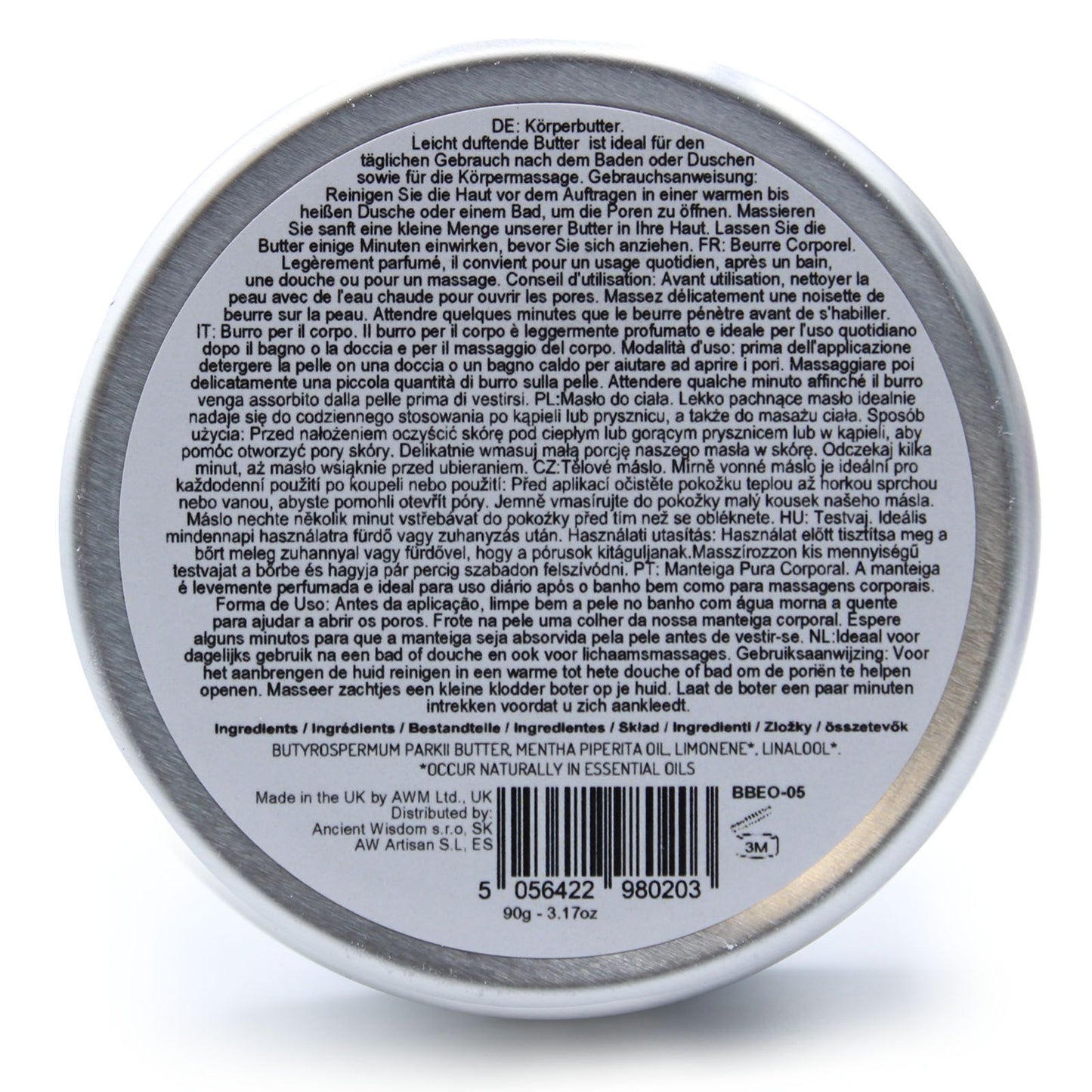 Sandelholz Körperbutter mit Shea - 90g für Aromatherapie & Pflege
