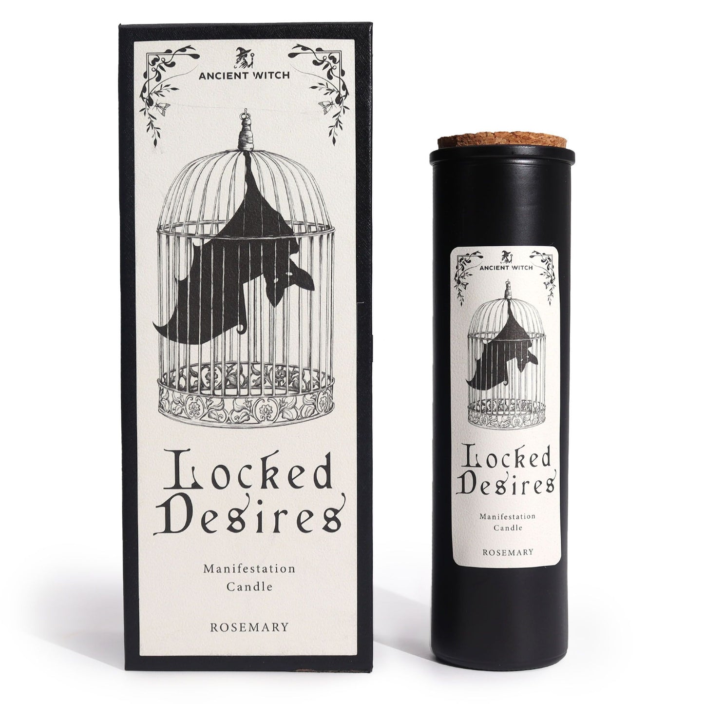 Locked Desires – Ritualkerze aus Sojawachs mit Rosmarinduft
