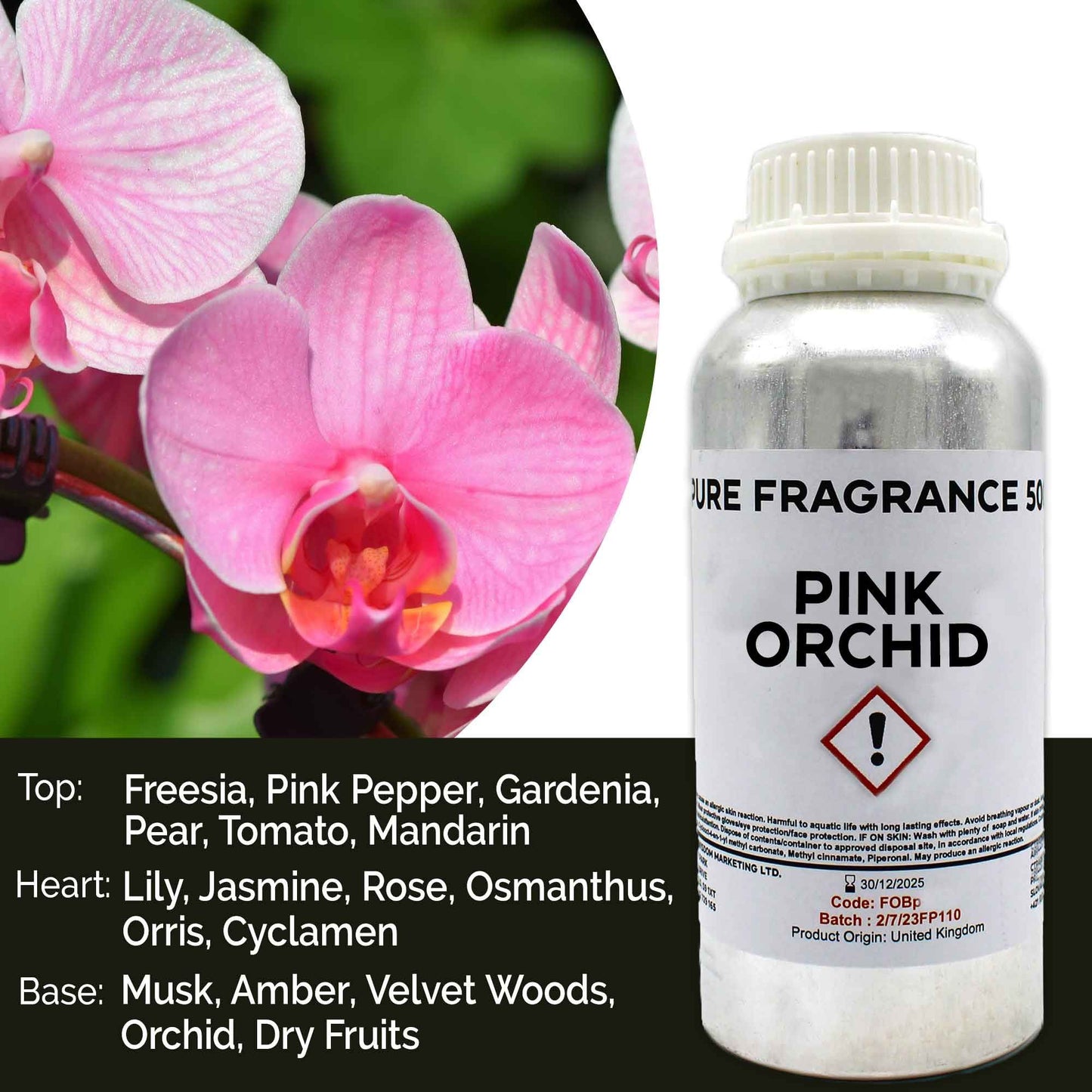 Reines Duftöl Pink Orchidee – 500ml für Wohlfühlmomente