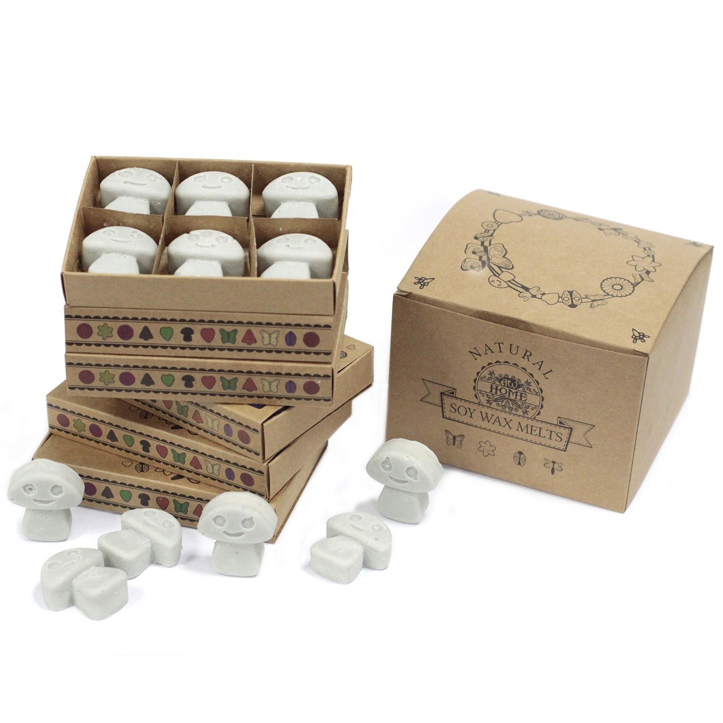 Duftwachs-Set 'Dunkles Patchouli' – 6 Stück im edlen Geschenkkarton