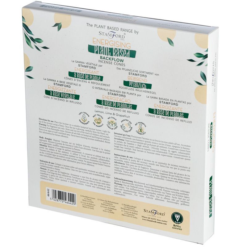 Stamford Kräuter-Energie Räucherkegel für Rückfluss-Brenner (12 Stück)