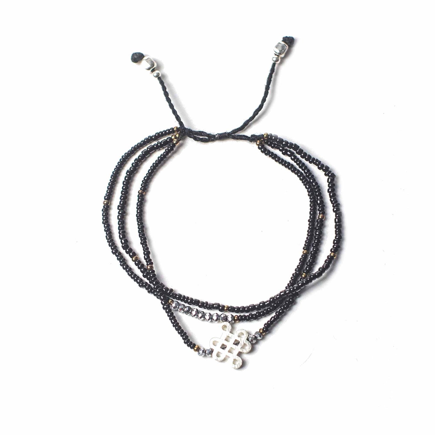 Tempelarmband Endlosknoten – Spirituelle Erdung & Balance