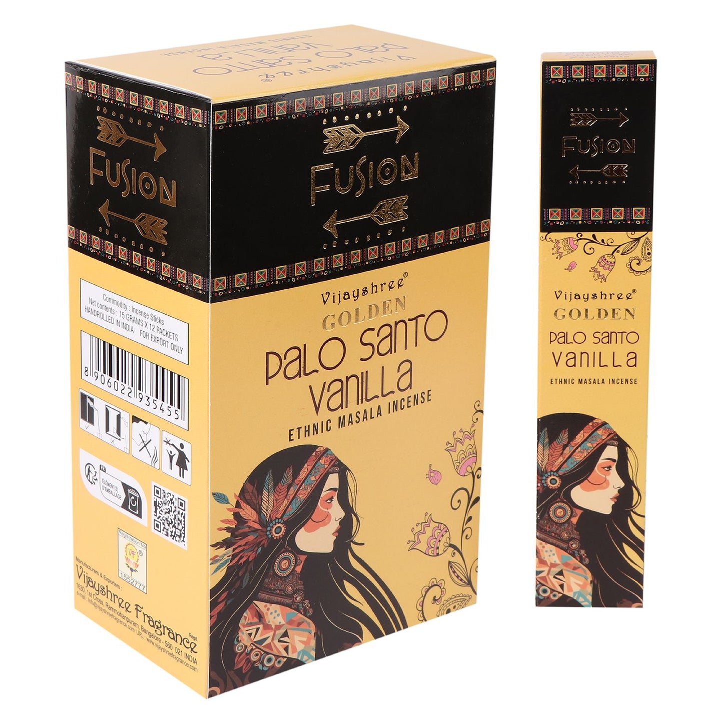Räuchermischung Goldener Palo Santo mit Vanille – 15g