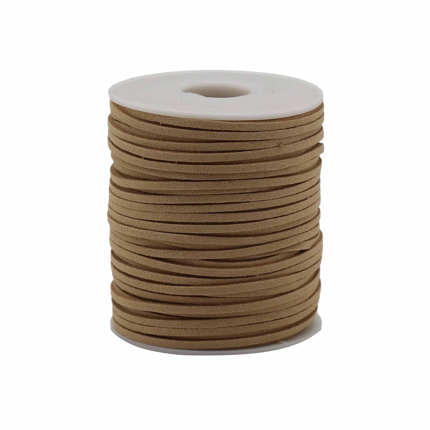 Premium Schmuckband aus Wildlederimitat - Beige, 2,5mm x 45m Rolle