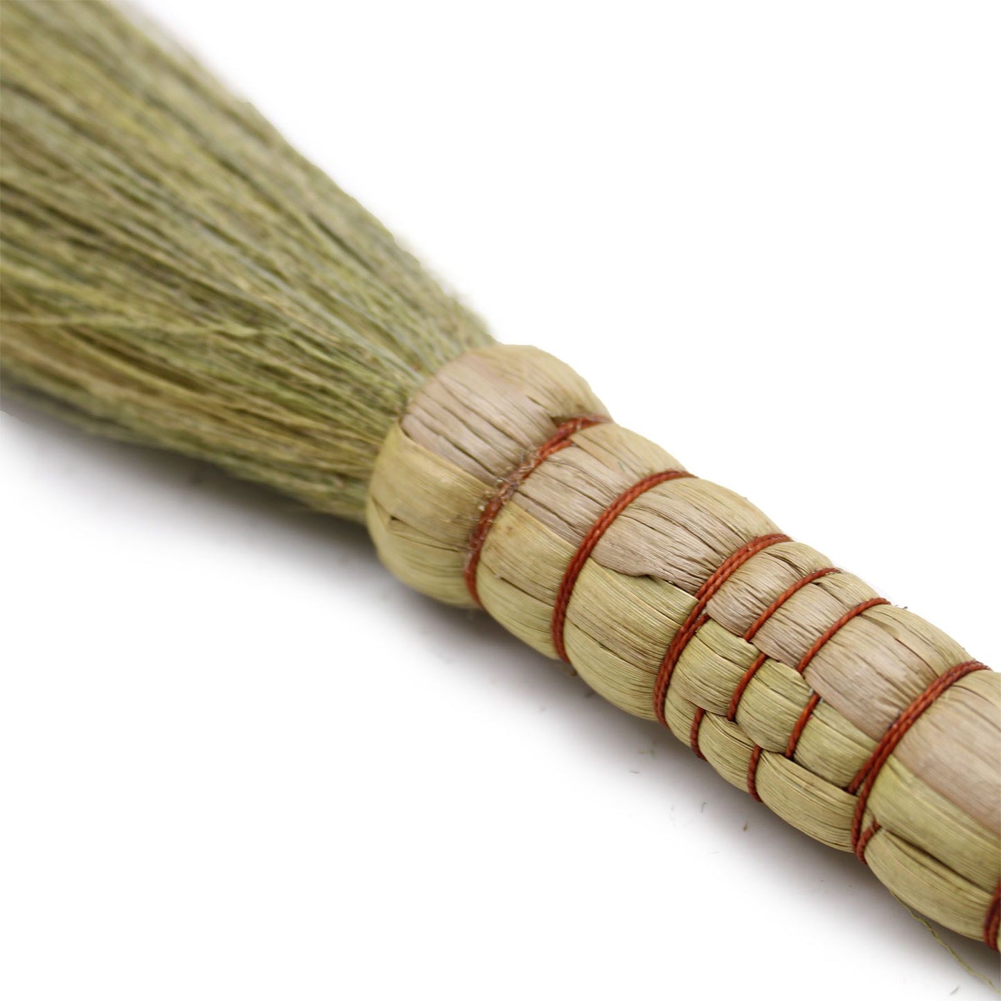Set mit 4 Wandbesen aus Naturgras – Handgefertigte Deko aus Pampas & Seegras
