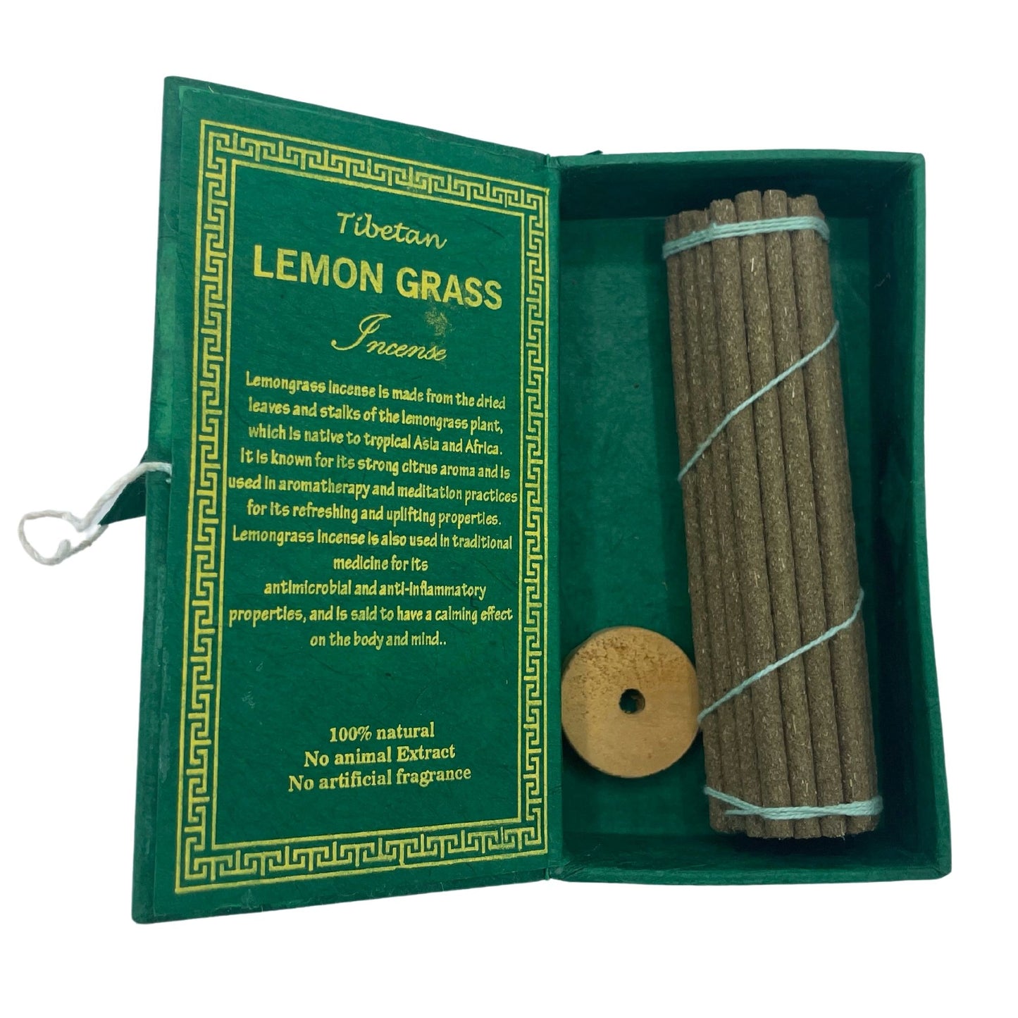 Räucherstäbchen Geschenkset Zitronengras – 30 Stäbchen mit Holzhalter