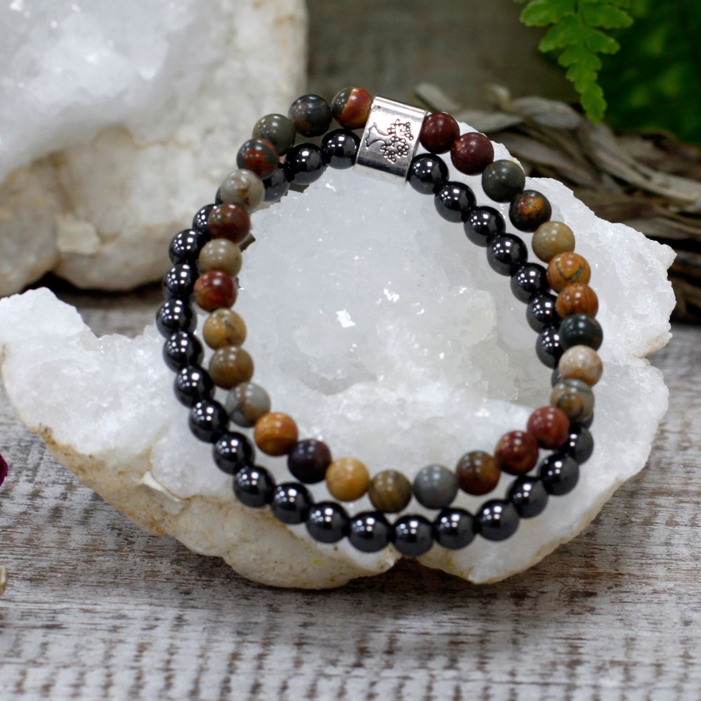 Magnetarmband mit Picasso-Jaspis – Natürlicher Schmuck mit harmonisierender Wirkung