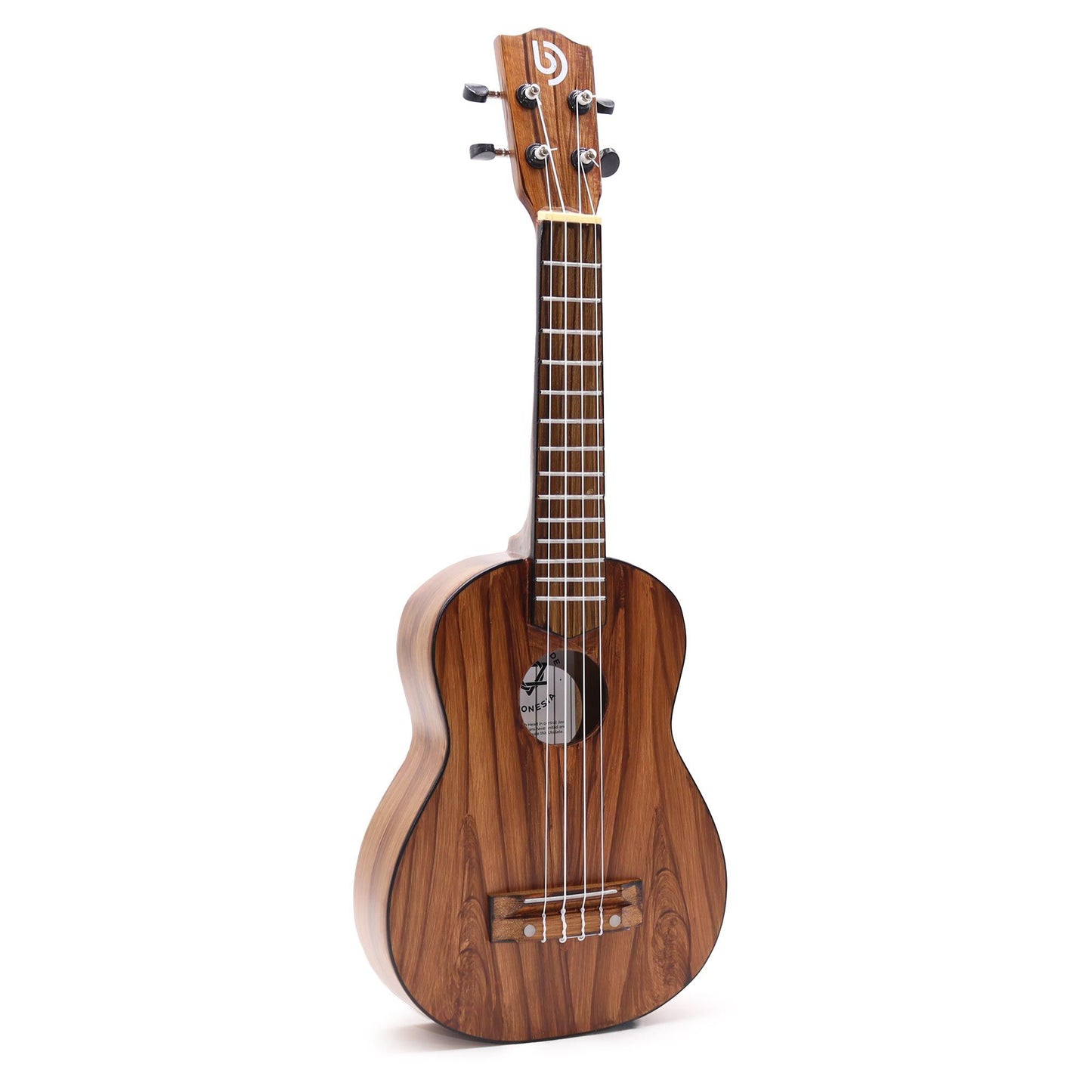 Handgefertigte Ukulele aus massivem Sonokeling-Holz - Natürlicher Look