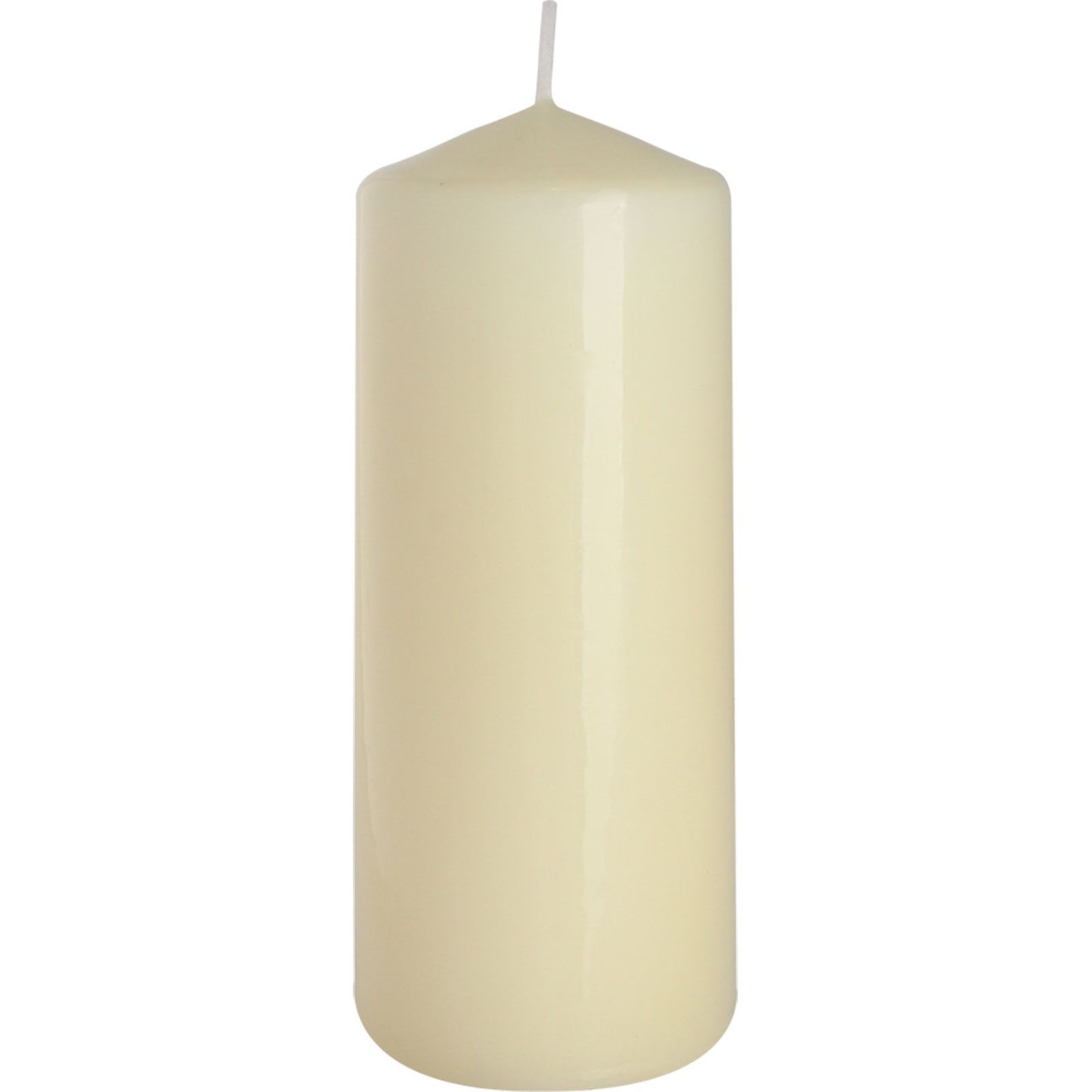 Säulenkerzen-Set in Creme-Elfenbein - 6 Stück, 60x150mm