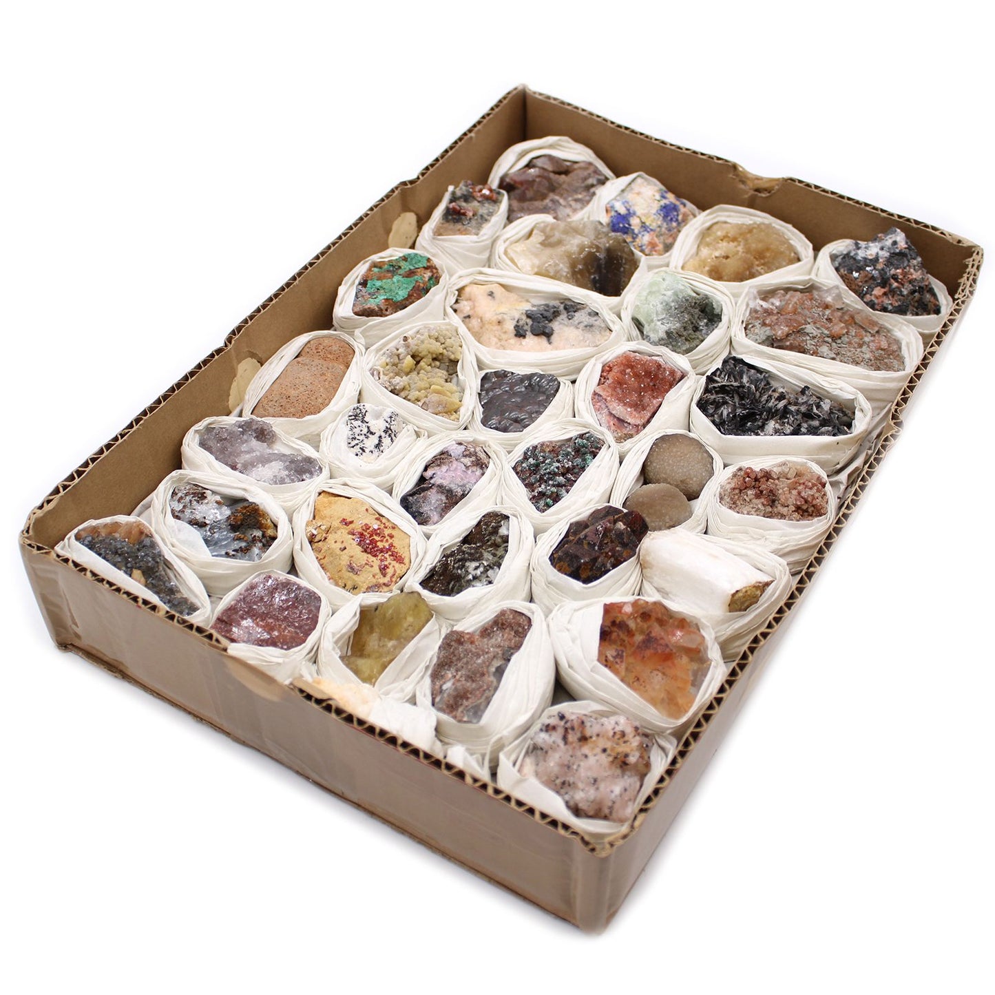 Sammlerbox mit 24 einzigartigen Mineralien – Naturschätze der Erde