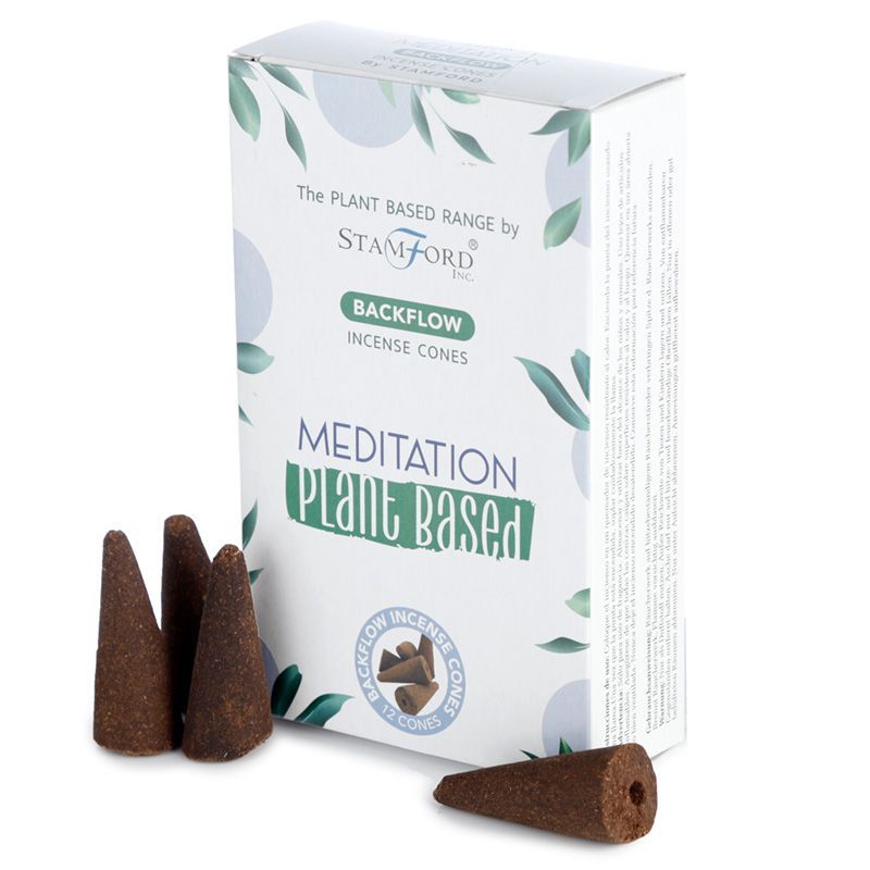 Meditations-Kegel für Rückfluss-Brenner - 12 Stück, pflanzlich