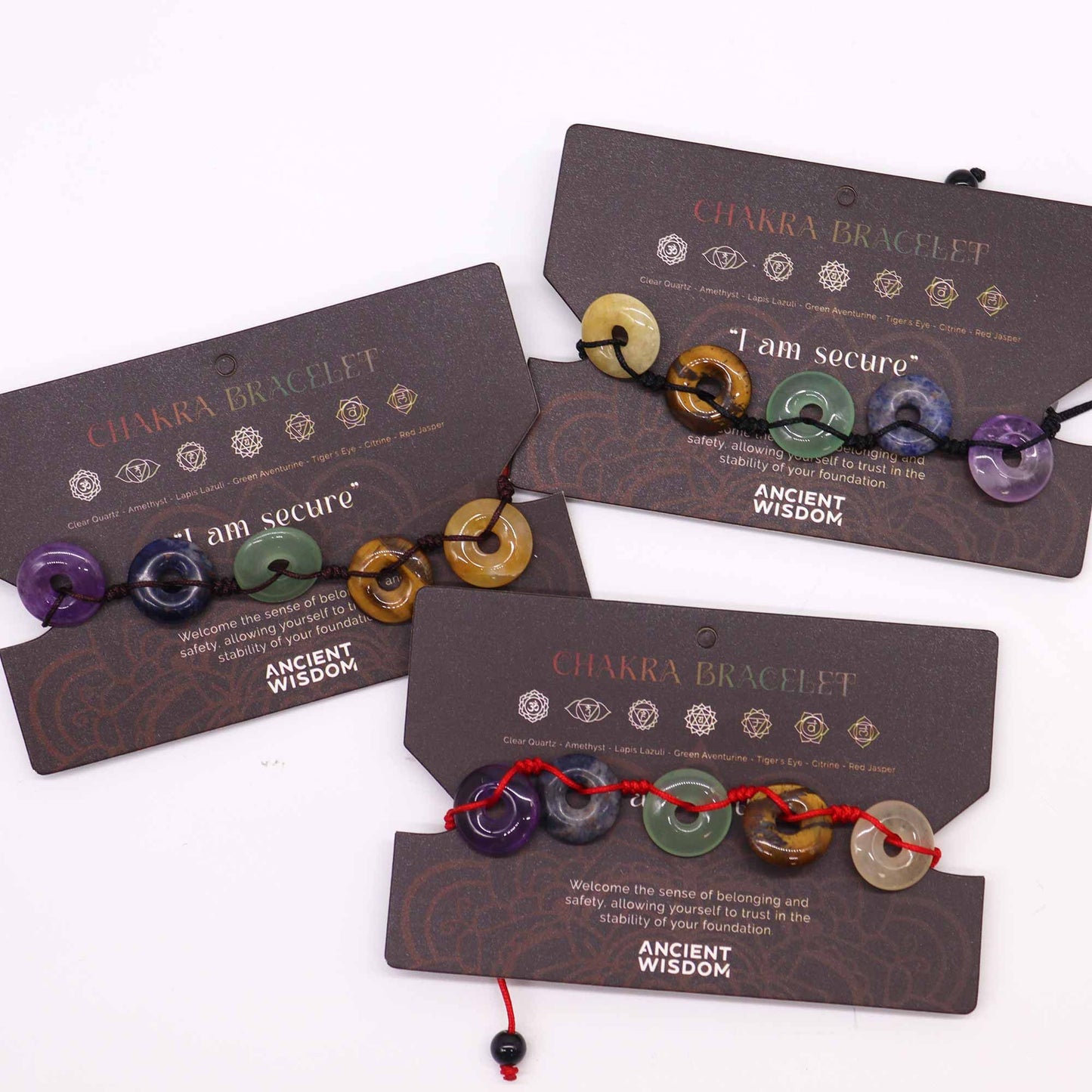 Chakra-Armband mit 7 Heilsteinen – Verstellbar & handgeknüpft