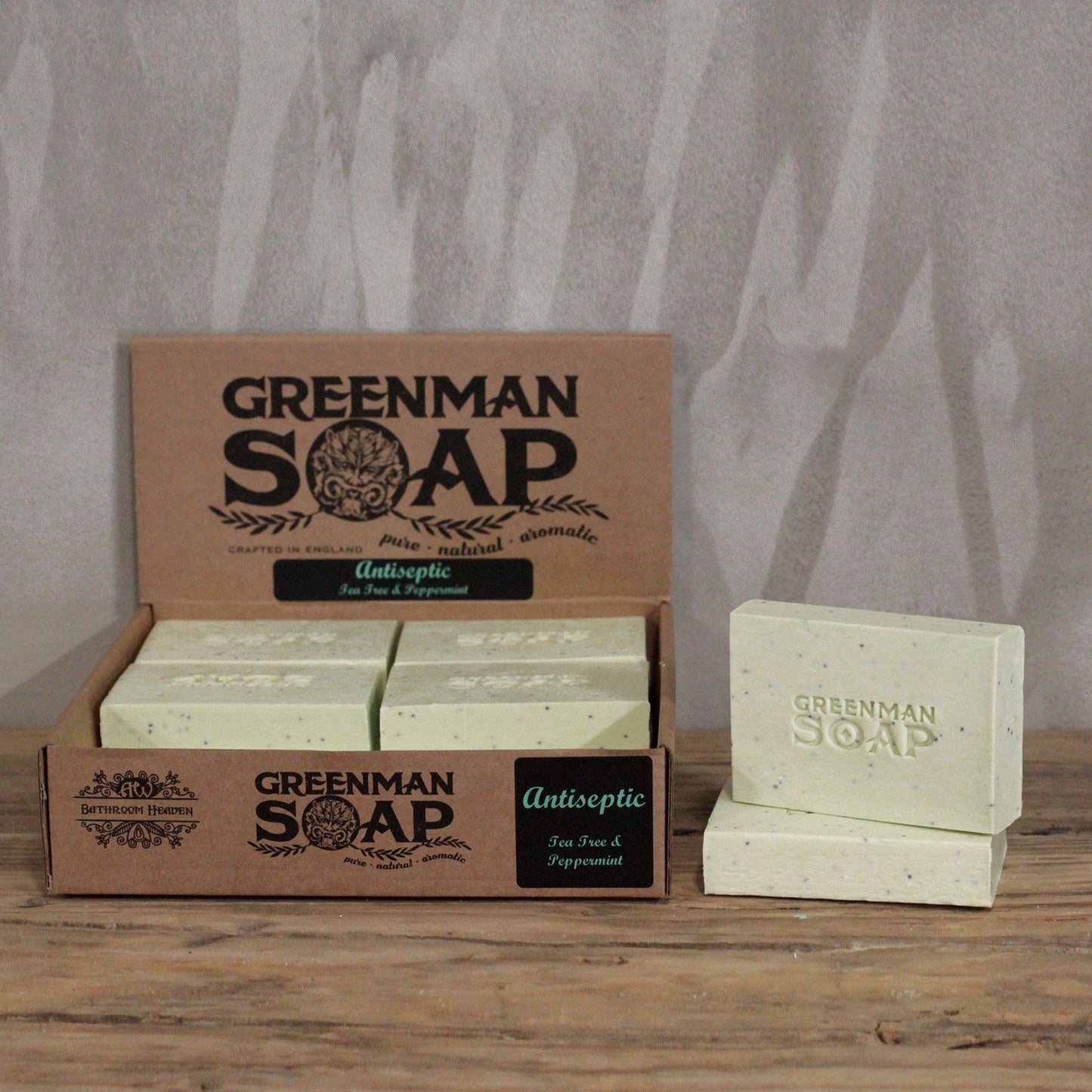Greenman Antiseptische Naturseife - Teebaum & Pfefferminz (100g)
