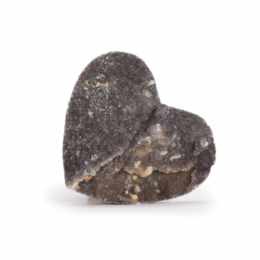 Handgeschnitztes Herz aus Natur-Kalzit | Einzigartiges Dekorationsstück (6,5-8,5 cm)