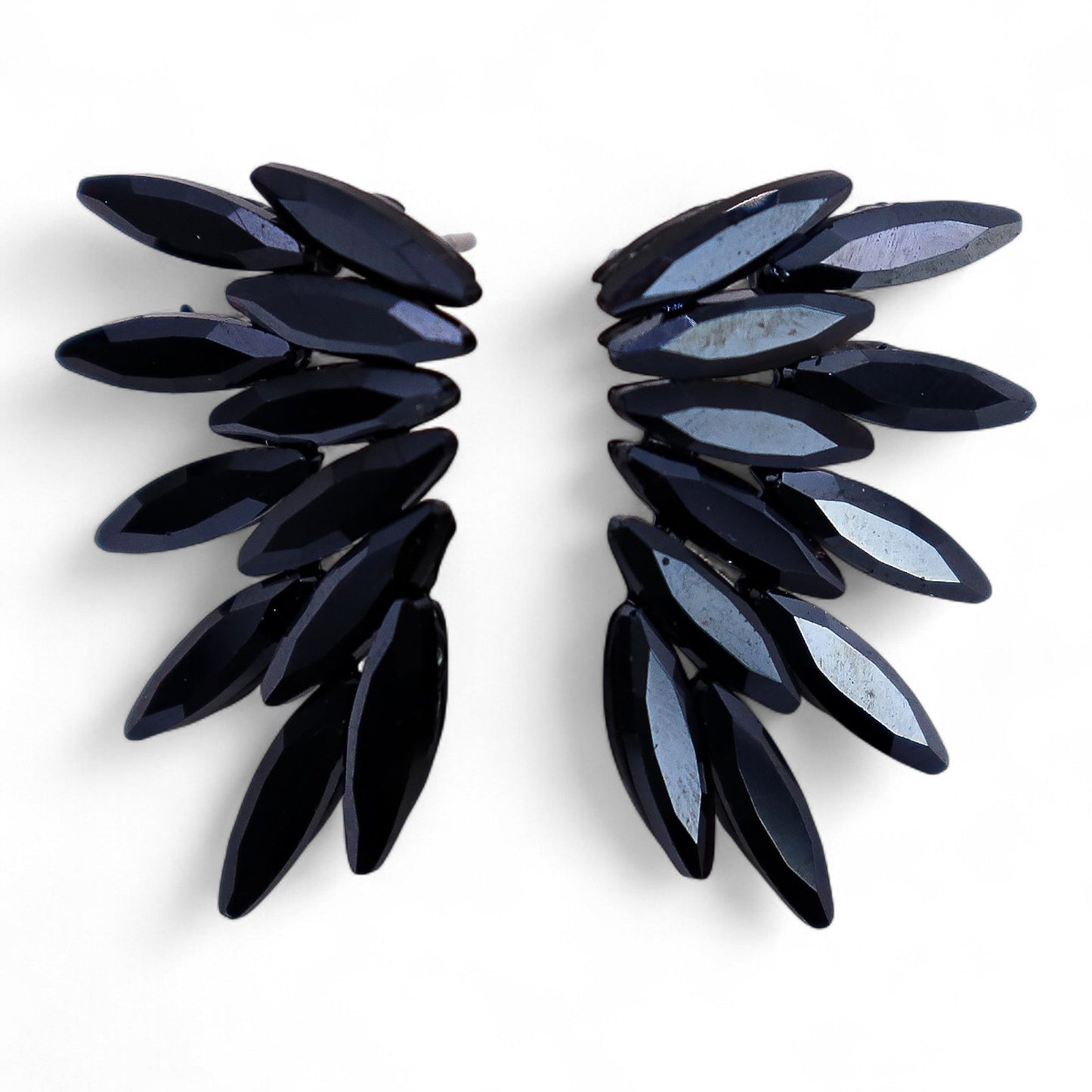 Ohrringe 'Jet Black' – Vintage Glas mit geheimnisvoller Symbolik