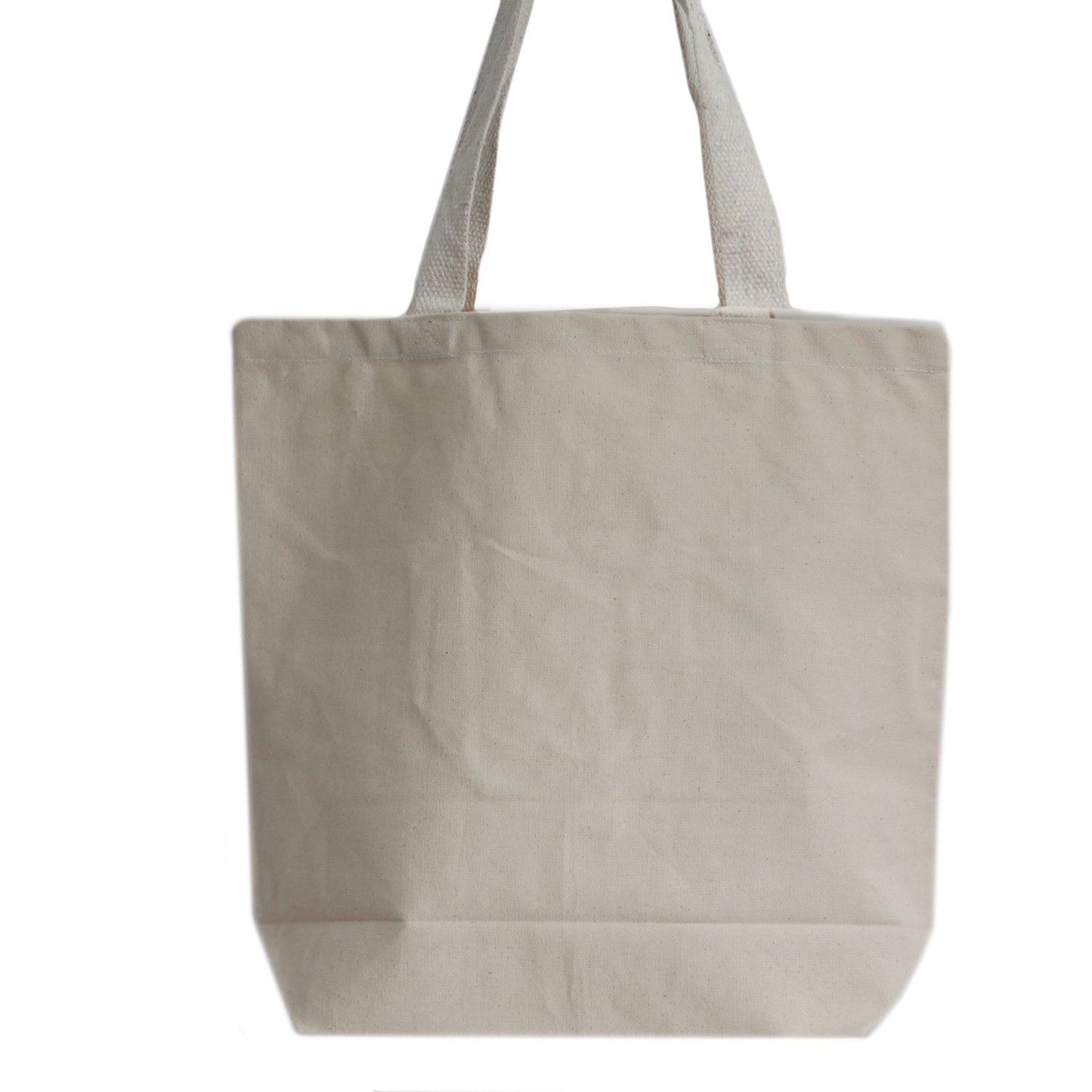 Set mit 4 naturfarbenen Baumwolltaschen – robust & plastikfrei