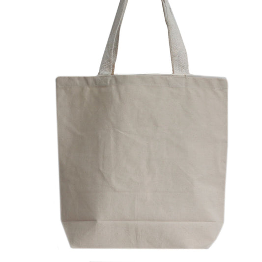 Set mit 4 naturfarbenen Baumwolltaschen – robust & plastikfrei