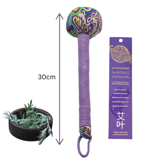 Massagehammer aus Bambus mit Lavendel & Wermut