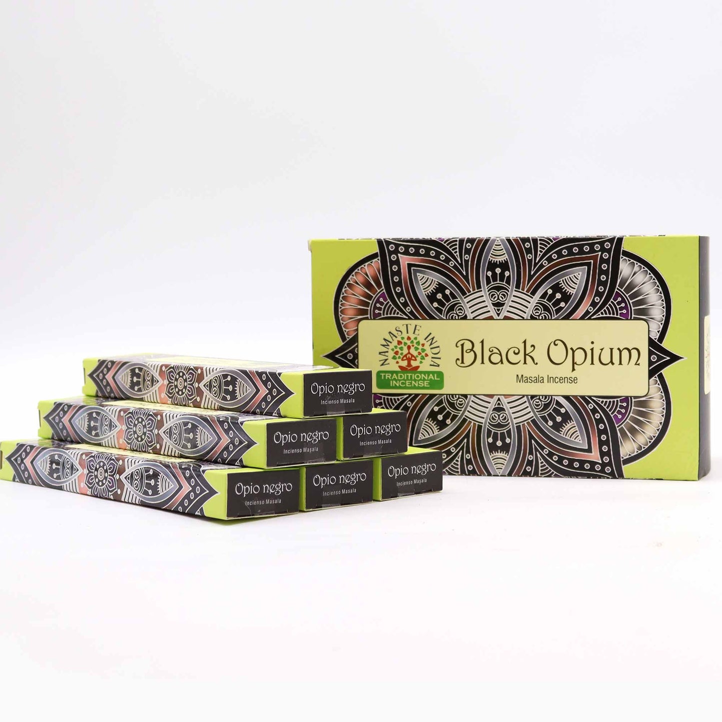 Mandala Masala Räucherstäbchen - Mystischer Schwarzer Opium Duft