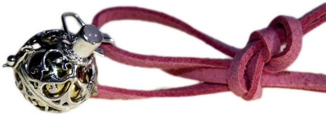 925er Sterling Silber Anhänger - Schutzengel-Glocke 16mm