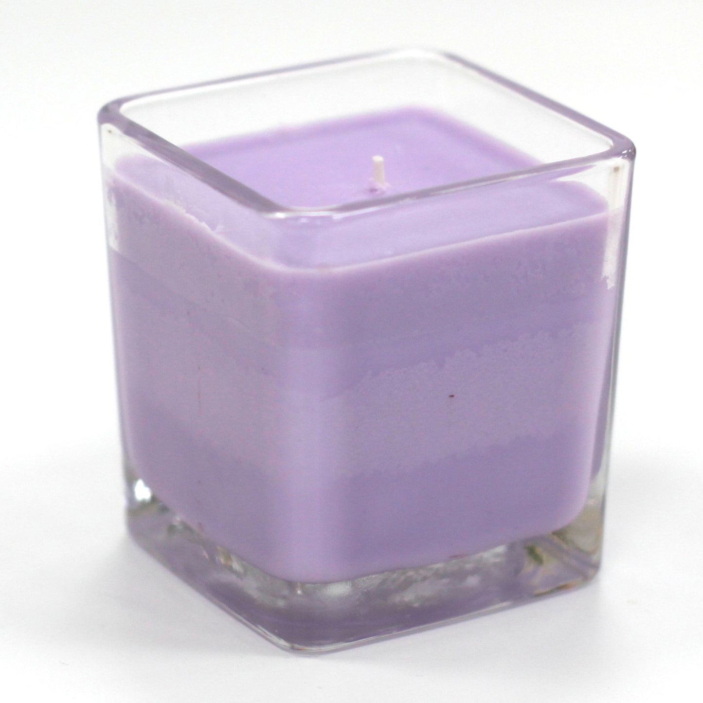 Designer-Kerze aus Sojawachs - Lavendel & Basilikum im Recyclingglas