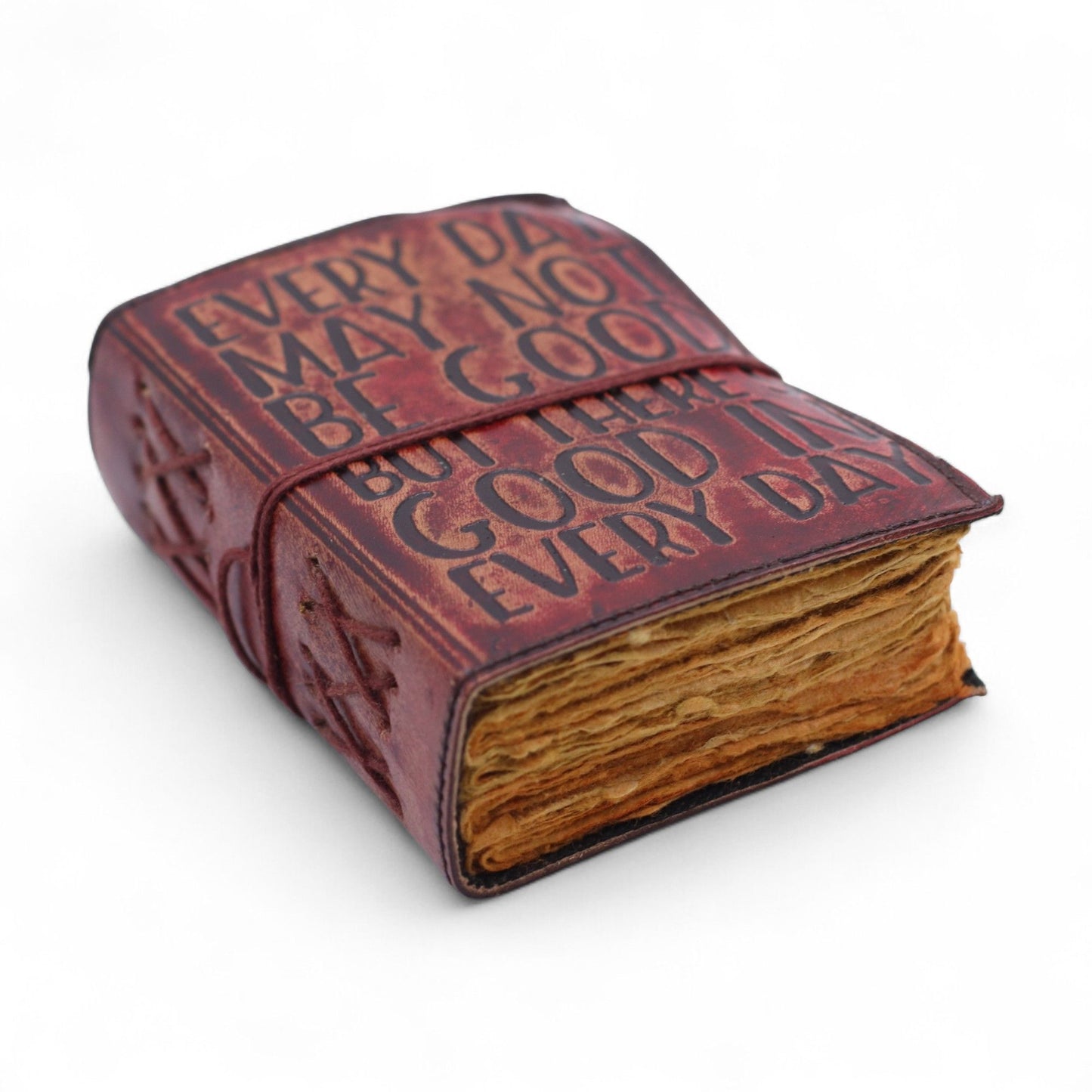 Leder-Notizbuch mit rustikaler Kante – Inspirierender Tagesbegleiter