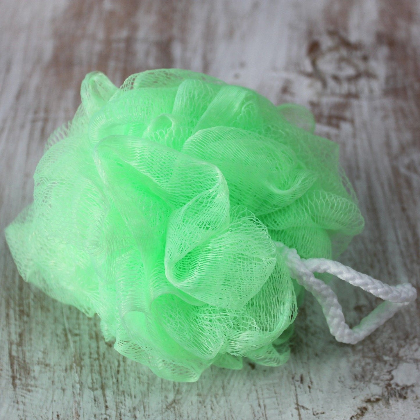Scrunchies Duschschwamm-Set im Präsentationsrohr – 5 Stück, farbenfroh