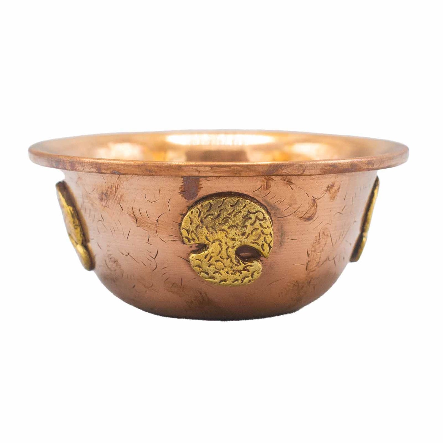 Ritualschale aus Kupfer mit Lebensbaum-Gravur – 12 cm