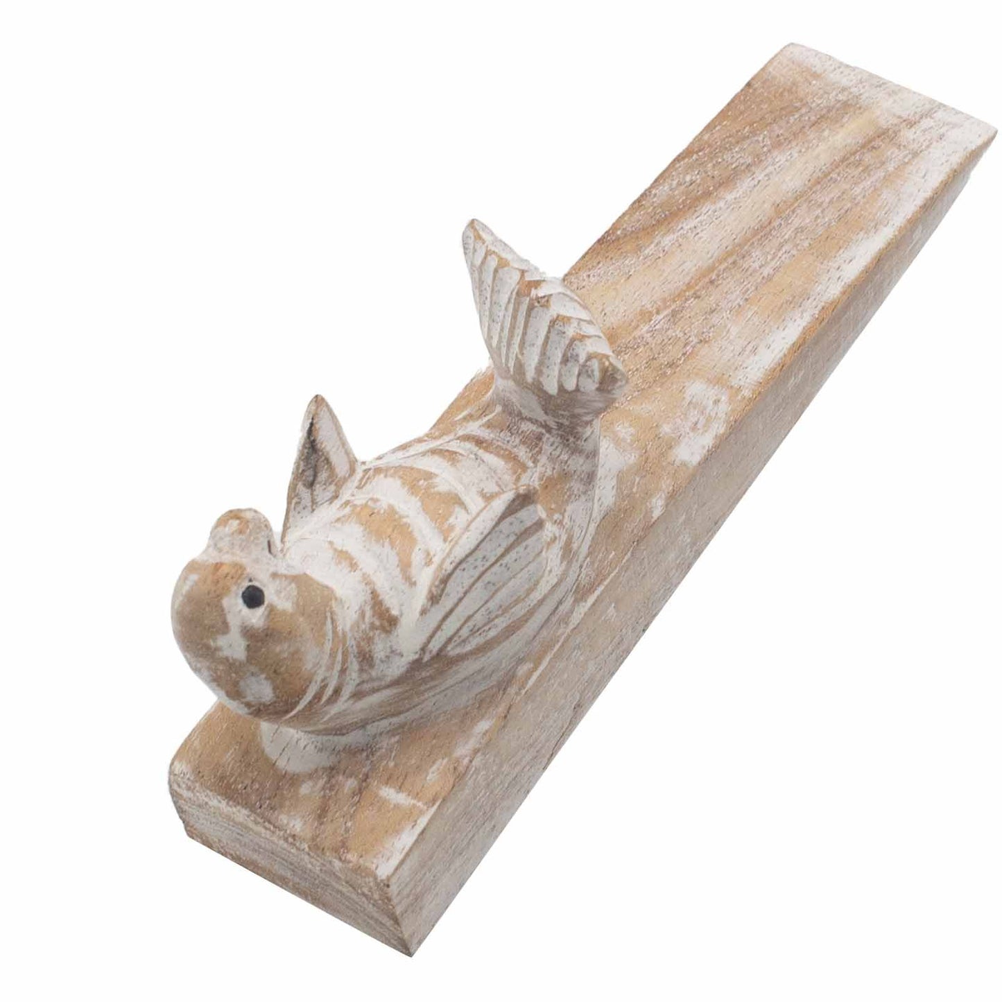 Handgeschnitztes Robbenbaby - Türstopper aus Jempines-Holz
