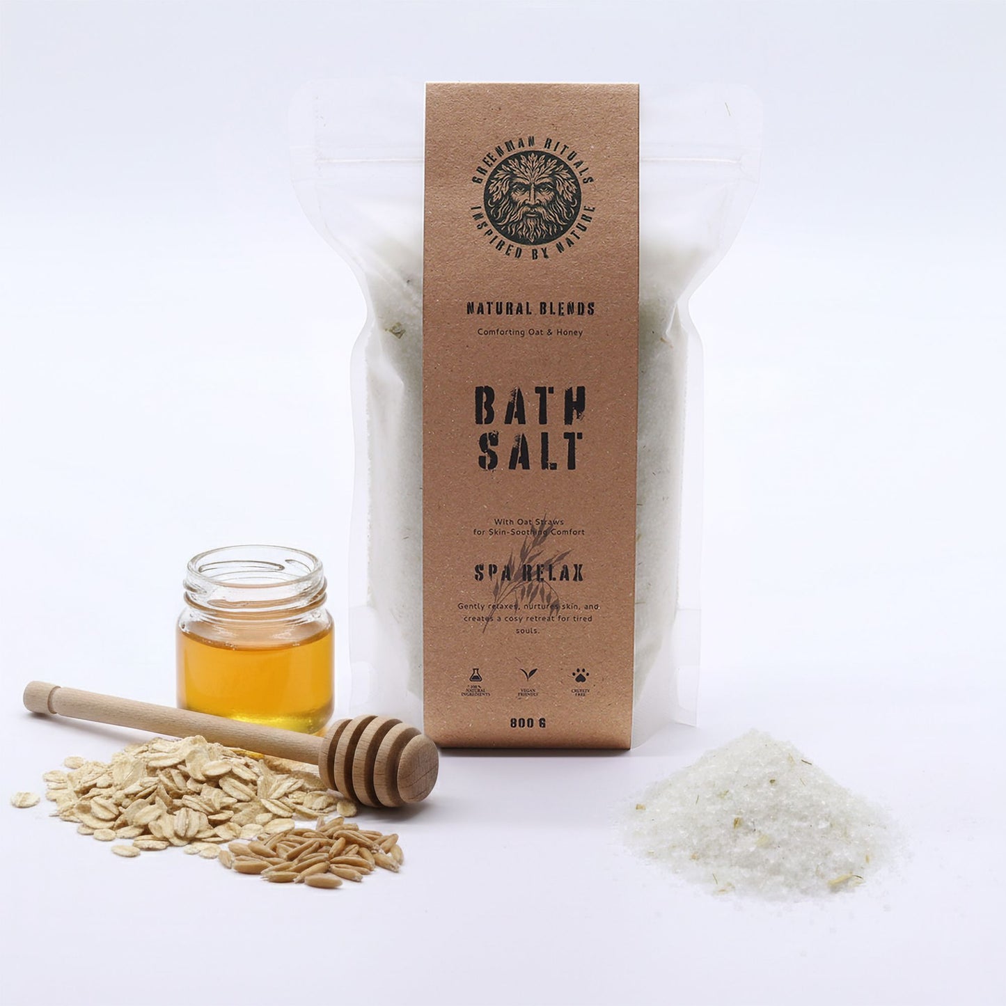 Badesalz Hafer & Honig – Entspannendes Spa-Erlebnis für Zuhause