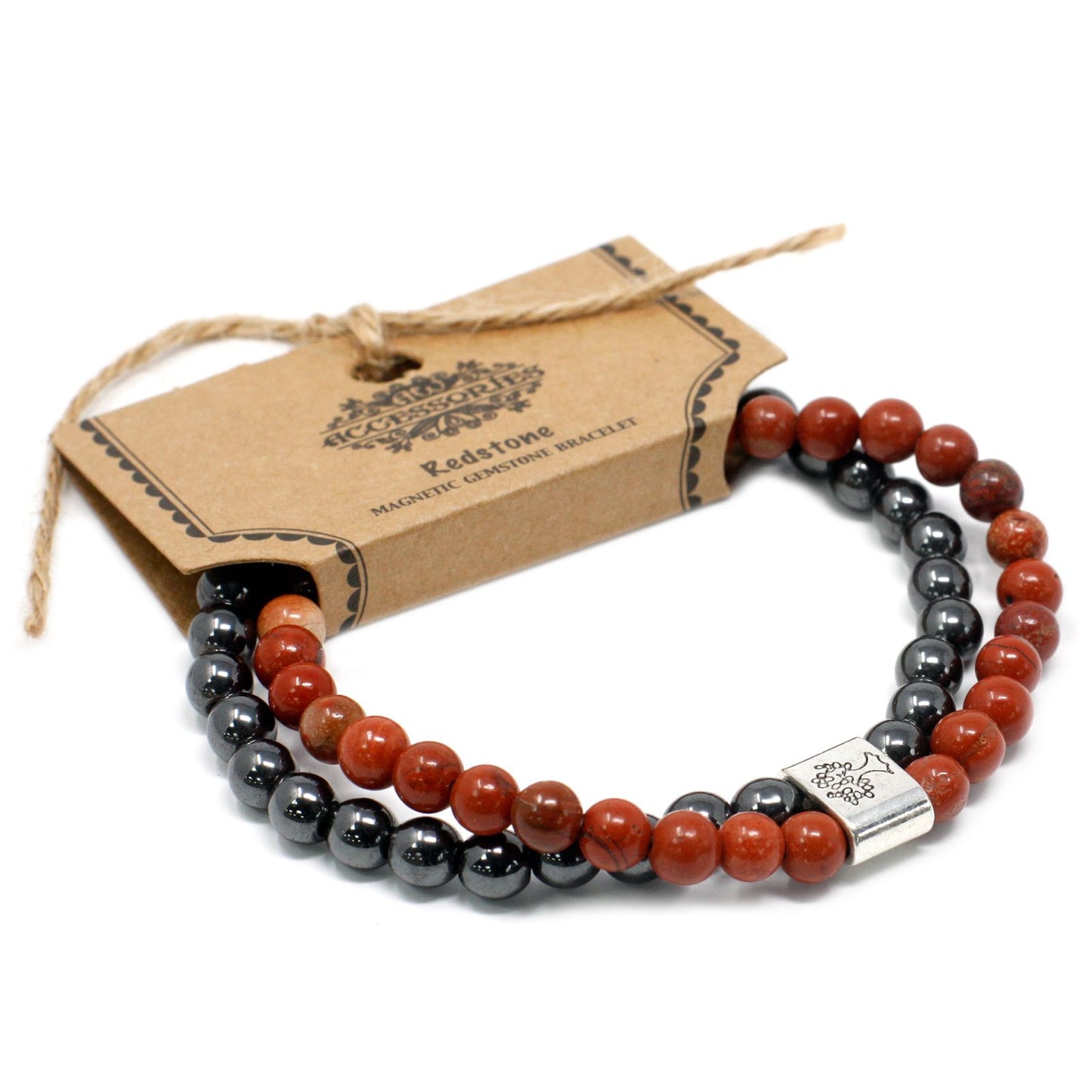 Magnetarmband aus Rotstein – Handgefertigtes Edelstein-Accessoire