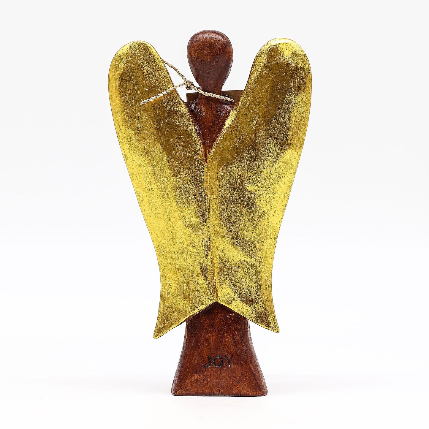 Hati-Hati Engel Joy – Handgeschnitzte Holzfigur aus Suarholz, 20 cm
