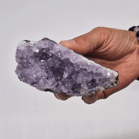 Premium Amethyst-Cluster 7,5-10 cm | Natürlicher Sammlerstein 350-450g