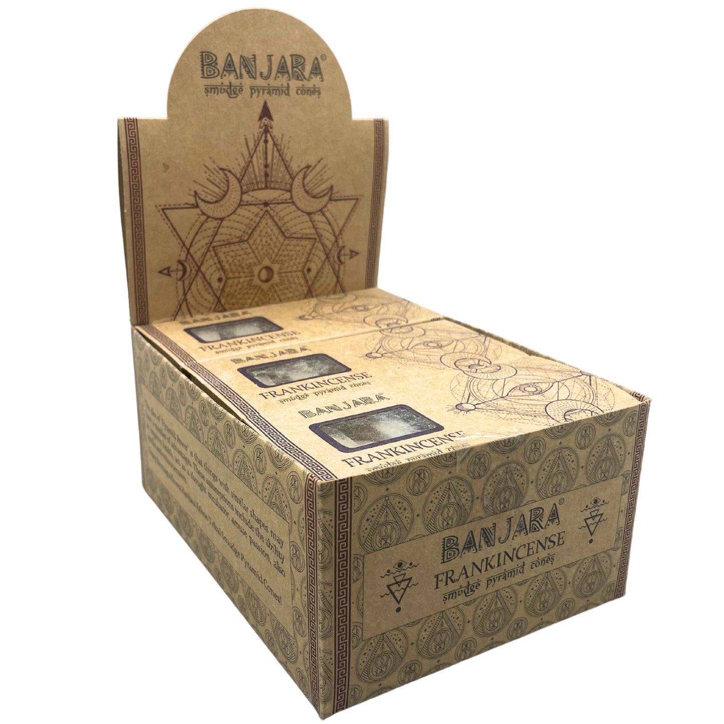 Banjara Räucherkegel Weihrauch - 10 Pyramidenkegel für Aroma & Atmosphäre