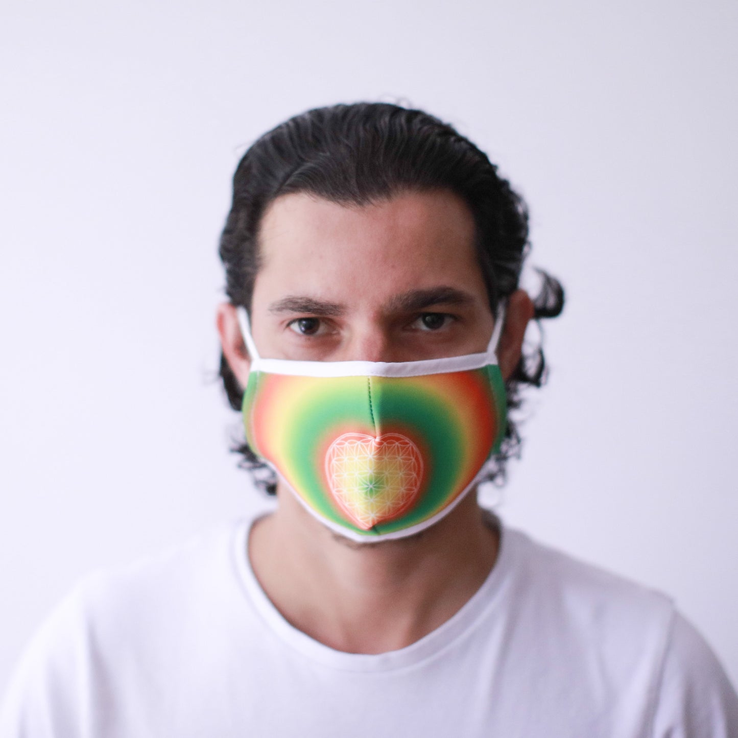 Flower of Life Gesichtsmaske für Erwachsene – Wiederverwendbar & atmungsaktiv