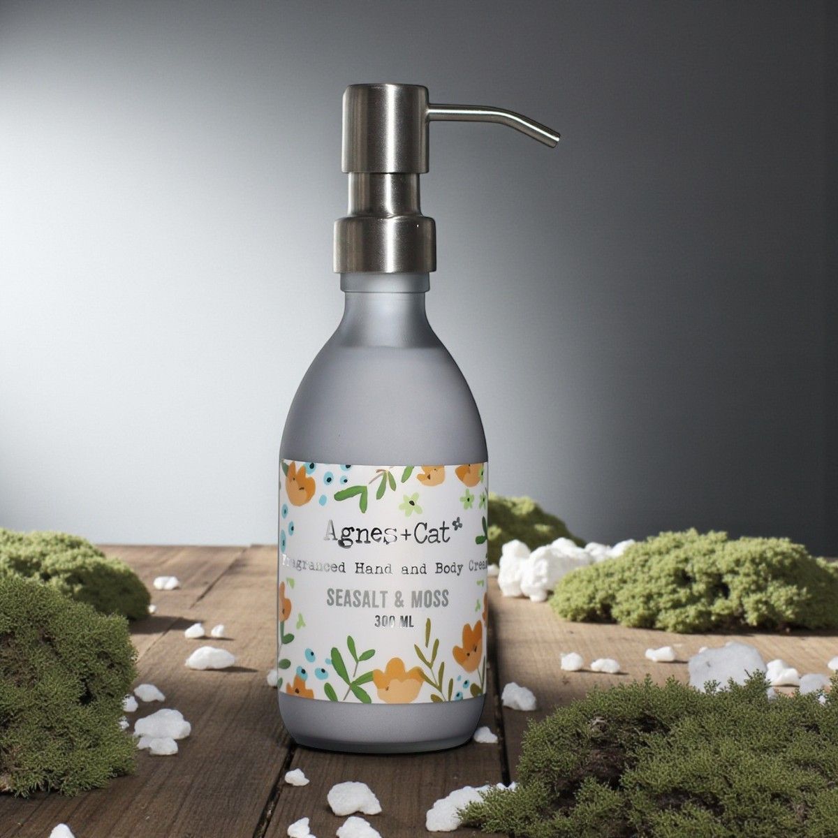 Körperlotion Meersalz & Moos 300ml – Natürliche Pflege mit Glasflasche