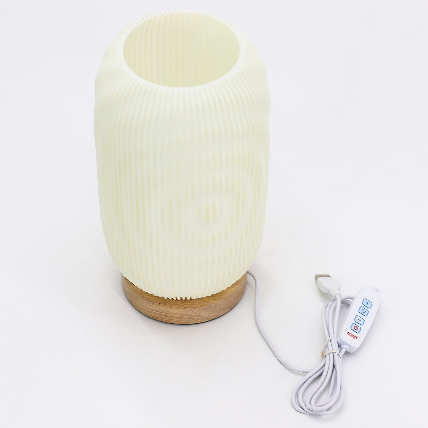 New Wave Lampe – Skulpturale USB-Tischleuchte mit 3 Helligkeitsstufen