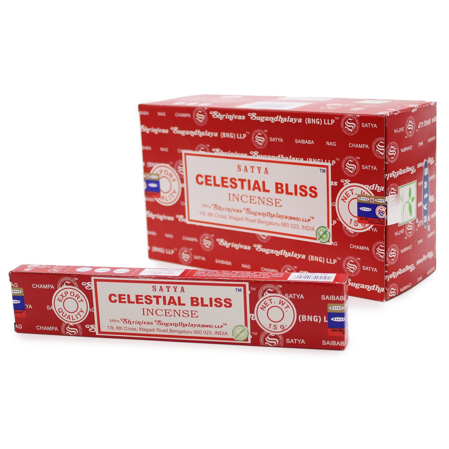 Satya Räucherstäbchen Celestial Bliss - 15 Stück für himmlische Harmonie