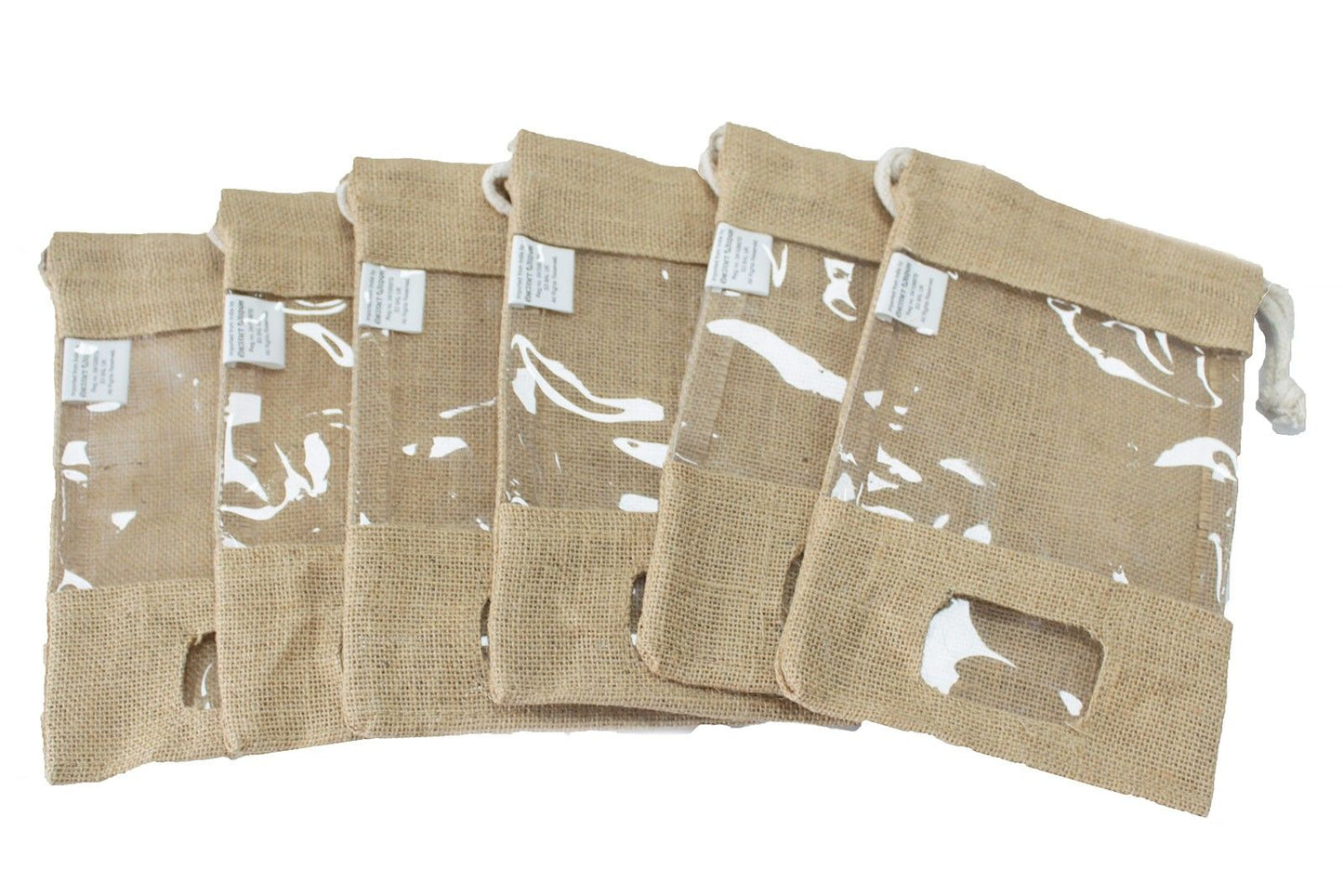 Jutebeutel mit Sichtfenster und Stilfach – 25x16cm für besondere Präsentationen