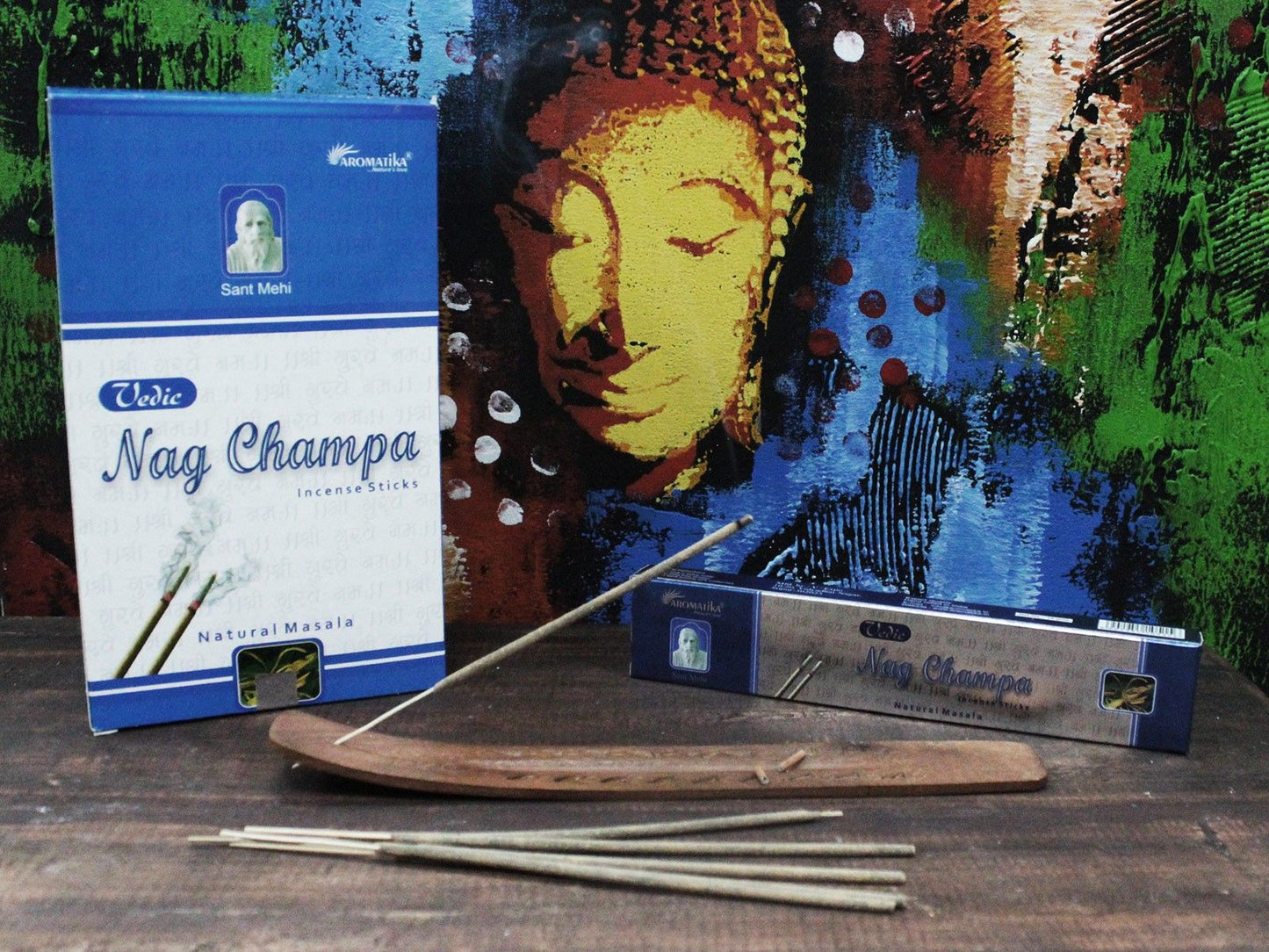 Nag Champa Räucherstäbchen Masala - 144 Stück im Set