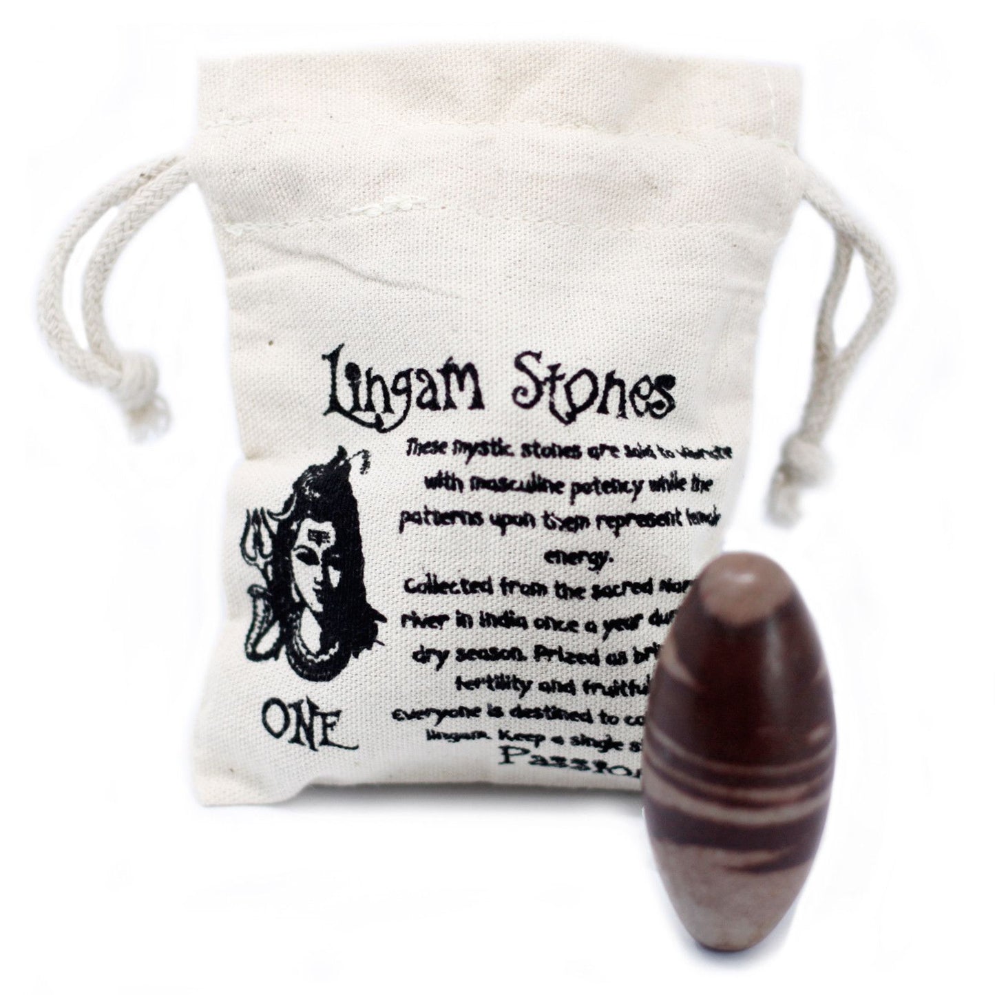 Shiva Lingam Stein aus dem Narmada-Fluss | 7,5 cm | Handpoliertes Unikat
