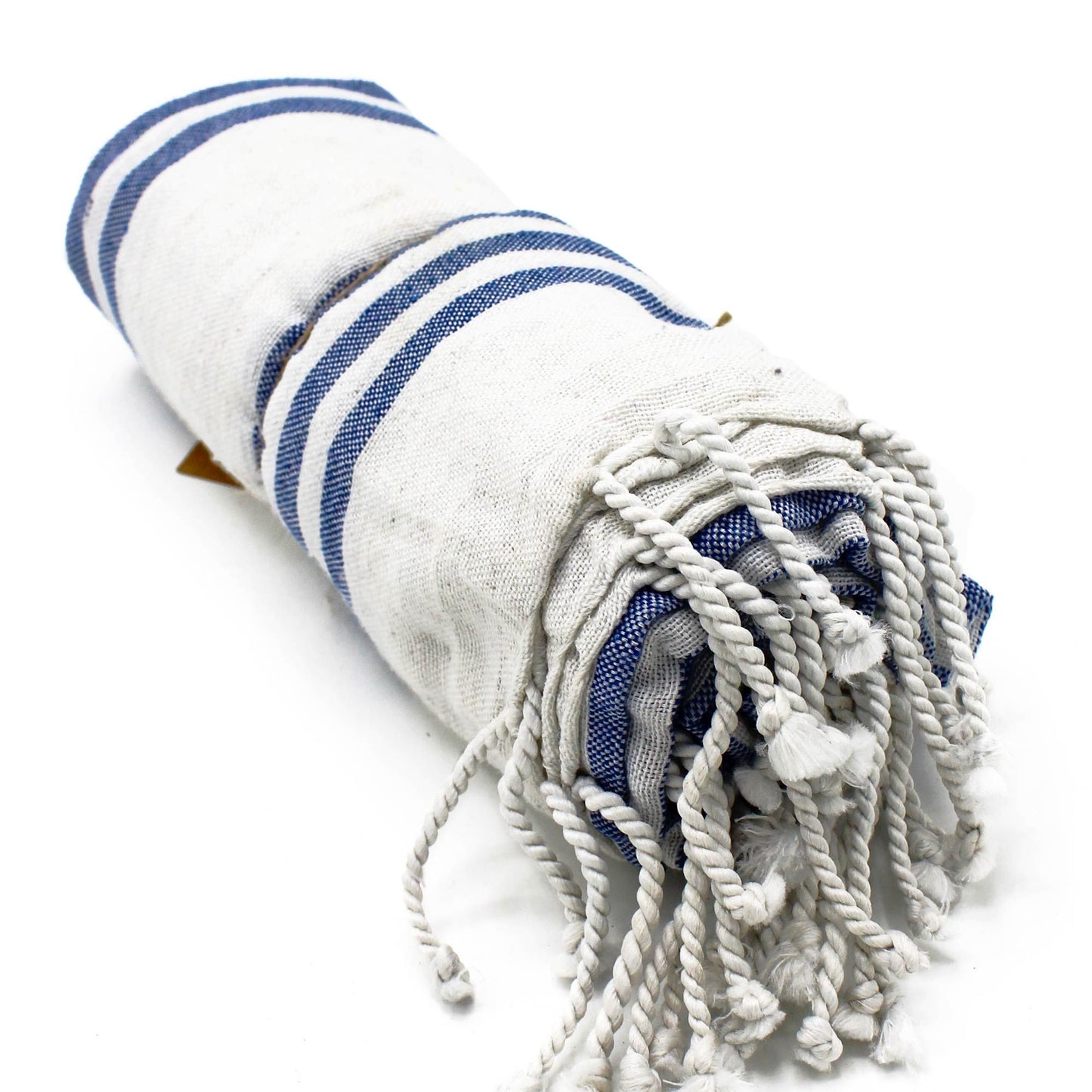 Hammam-Spa-Tuch Ozeanblau – Sanftes Großhandtuch 90 x 170 cm aus Baumwollmix