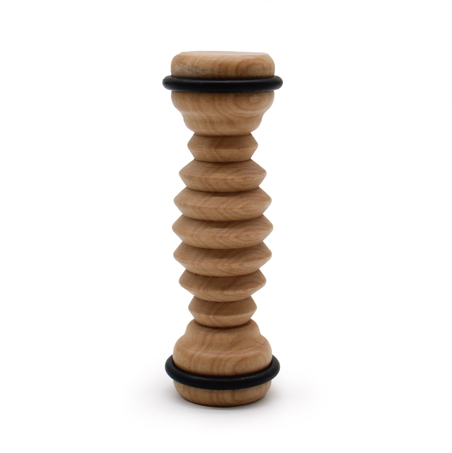 Hemu-Holz Fußmassagerolle mit Rippenstruktur