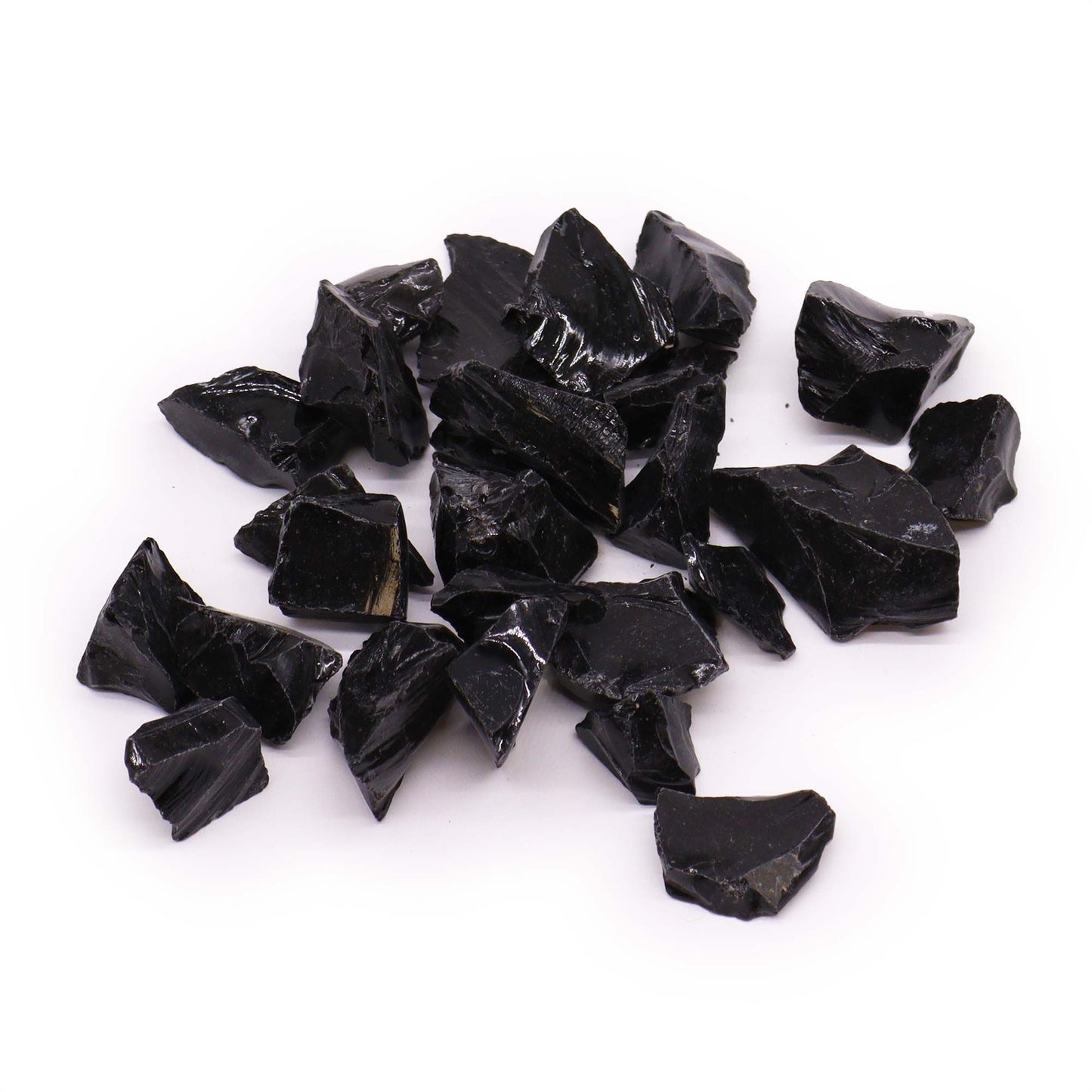 Rohkristall-Set Schwarzer Obsidian | 35-70 Stücke | Natürliche Steine