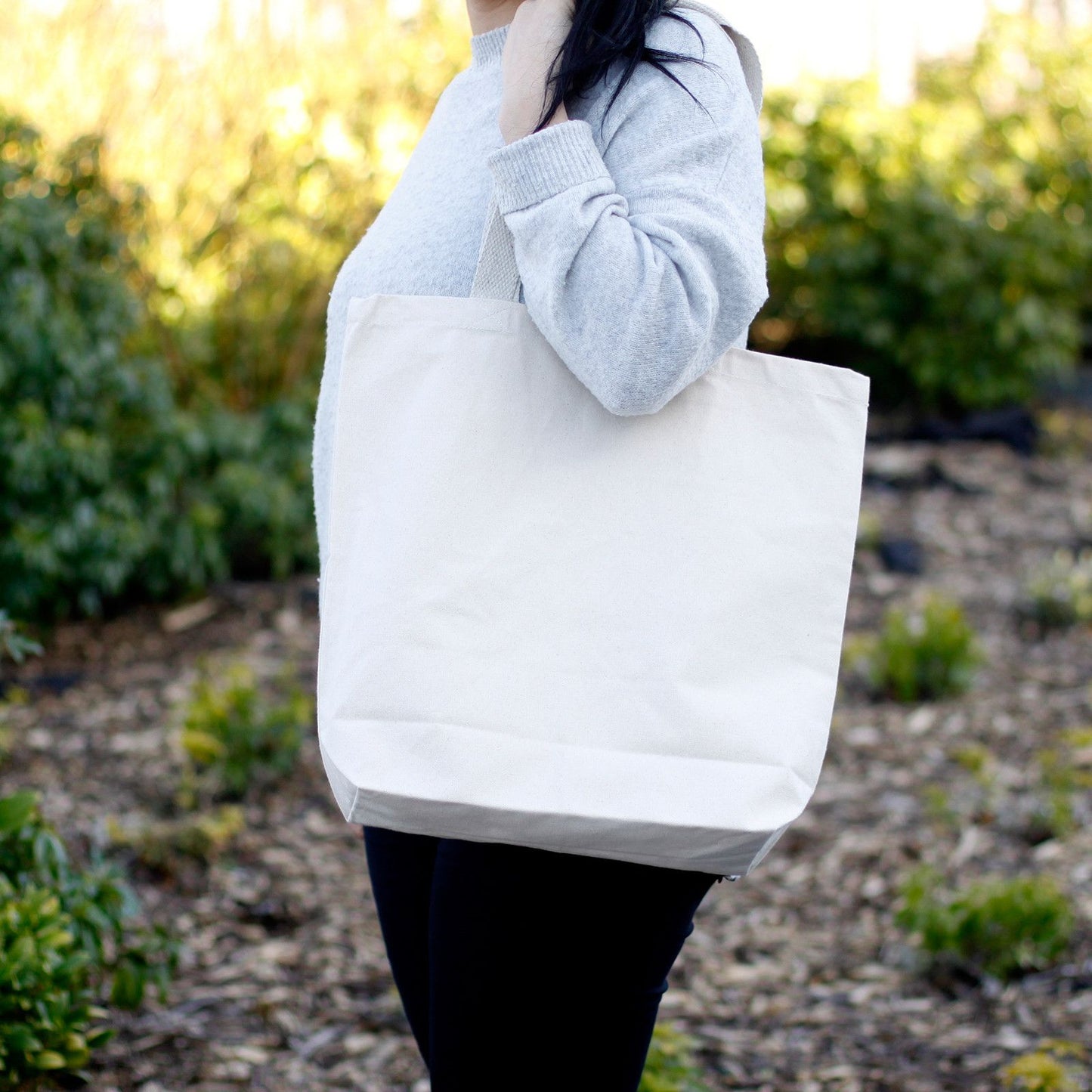 Set mit 4 naturfarbenen Baumwolltaschen – robust & plastikfrei
