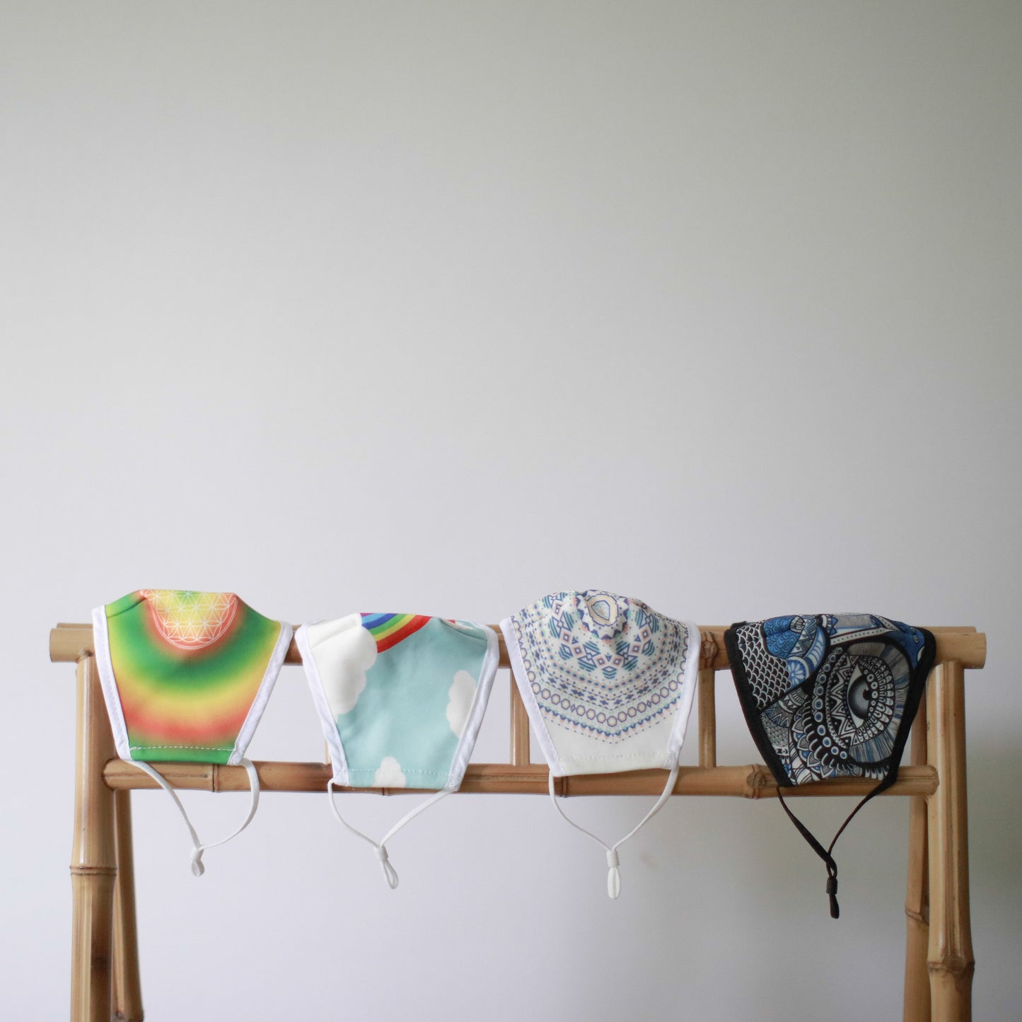 Wiederverwendbare Mode-Maske im Regenbogen-Look – Für Erwachsene