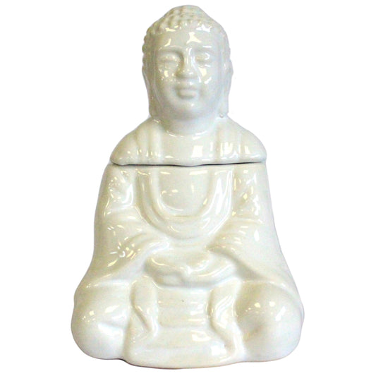Weiße Buddha-Duftlampe aus Keramik – Für Harmonie und Entspannung