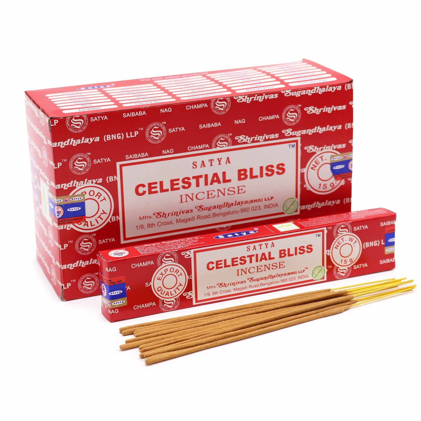 Satya Räucherstäbchen Celestial Bliss - 15 Stück für himmlische Harmonie