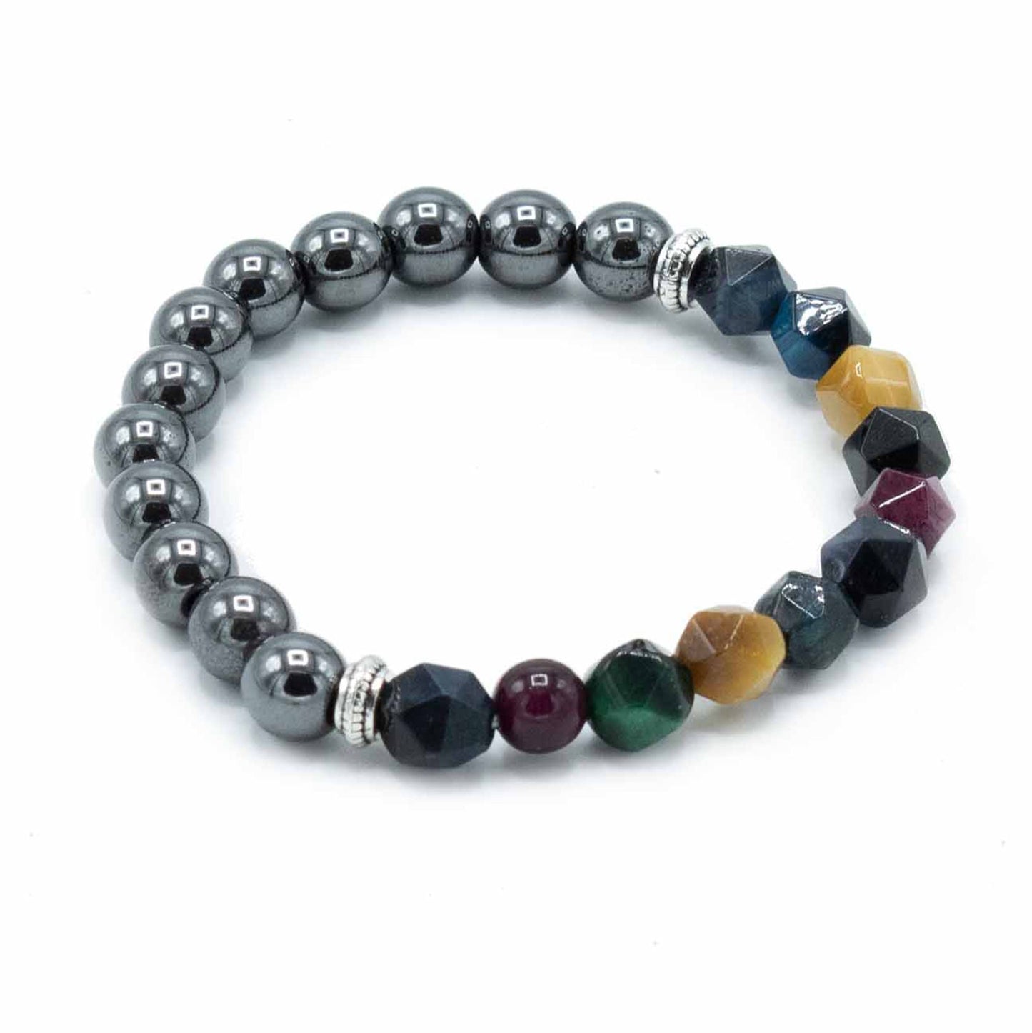 Facettiertes Edelstein-Armband mit Magnetverschluss – Regenbogen aus Licht